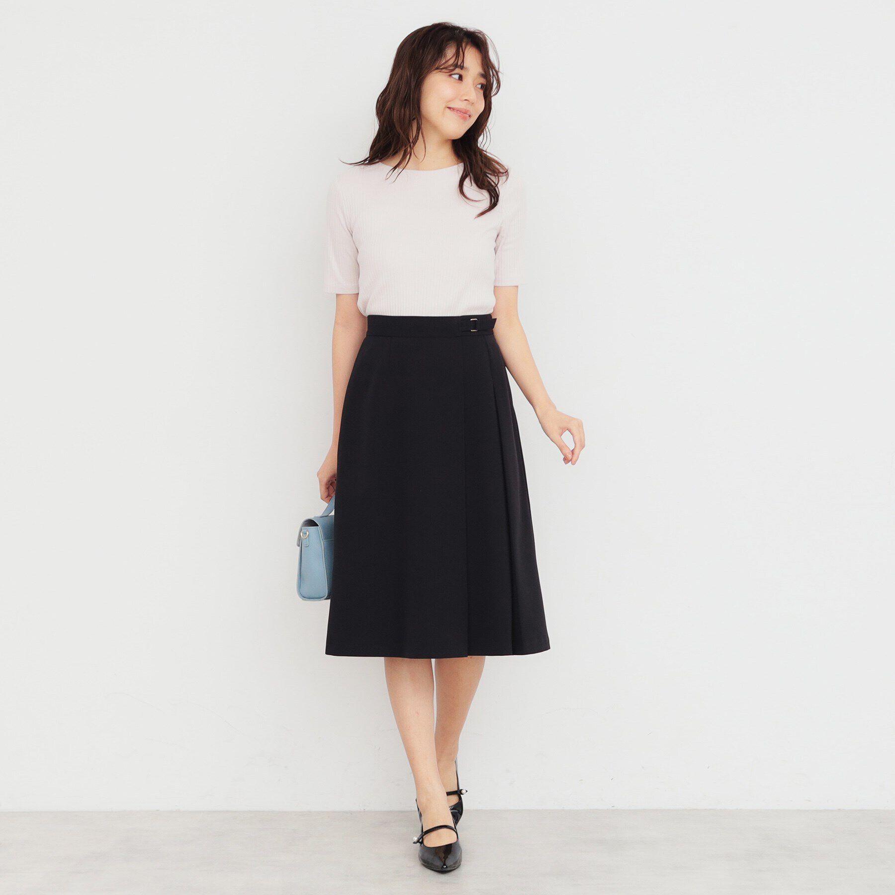 index「《5color/S-LLsize》ワイドリブボートネックトップス【洗濯機洗い可/接触冷感】」|Tシャツ・カットソー|