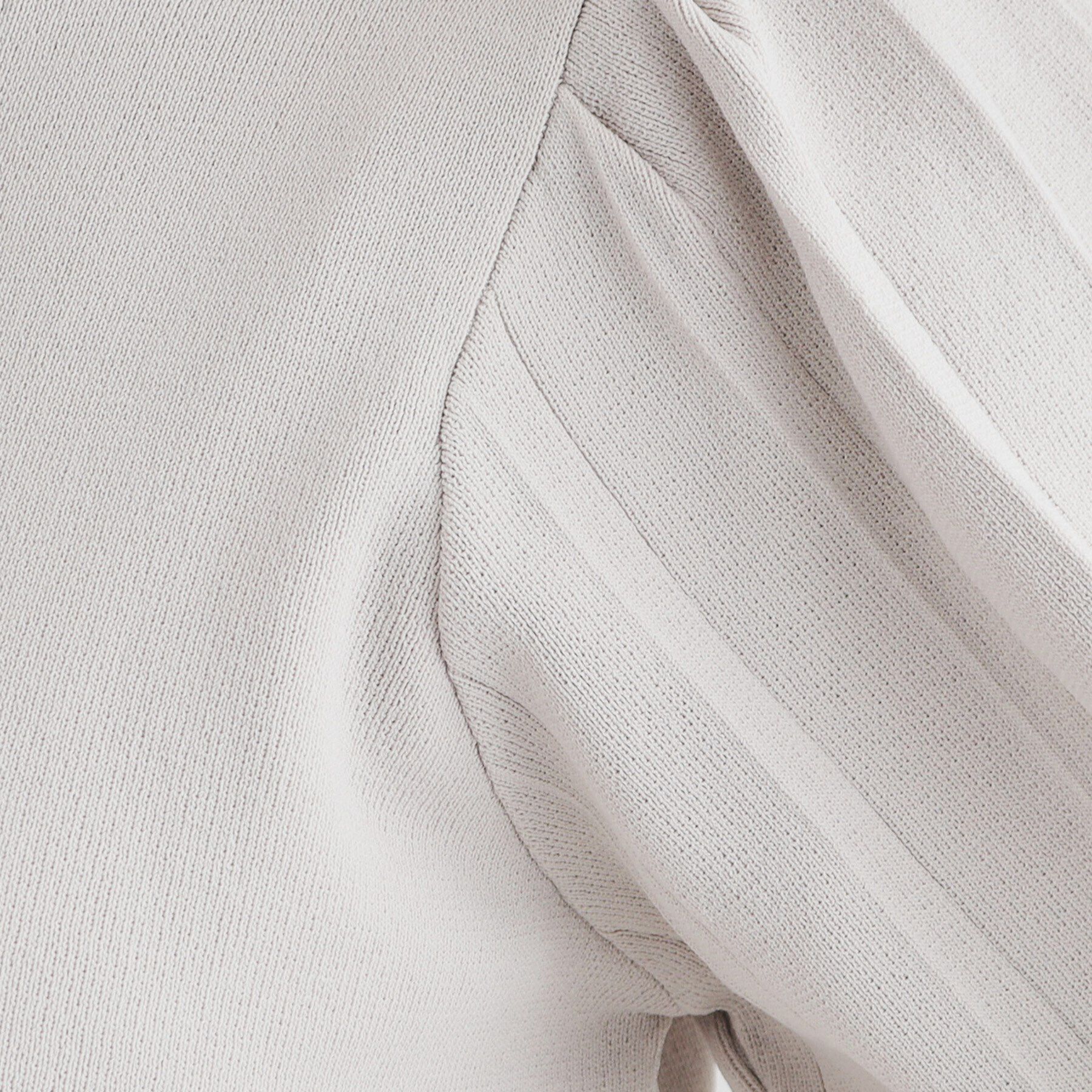 index「《S-LLsize/6color》ドライタッチ プリーツスリーブニット【洗濯機洗い可/抗ピル/接触冷」|ニット・セーター|