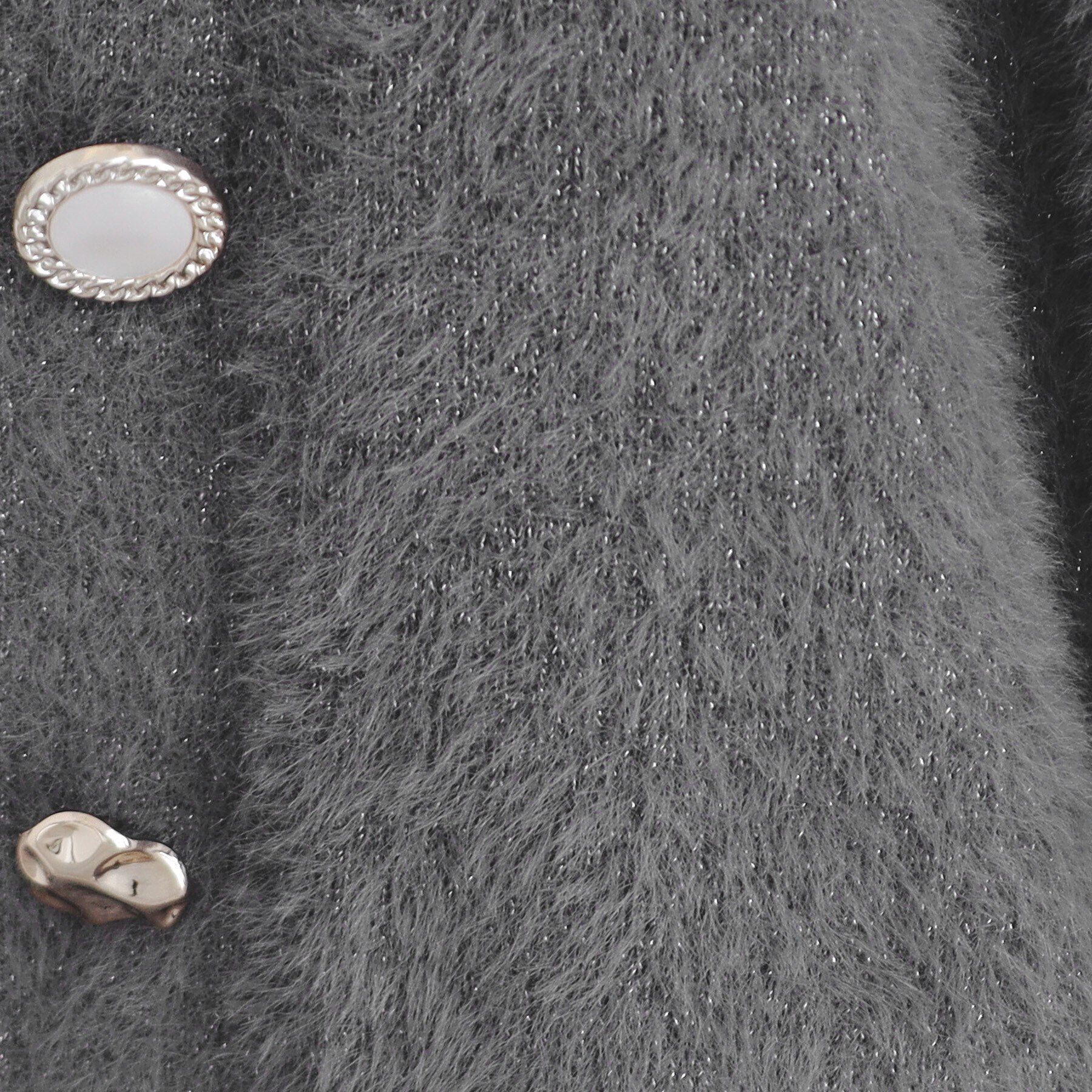 index「《美人百花掲載》ラメフェザーヤーンカーディガン【洗濯機洗い可】」|カーディガン|