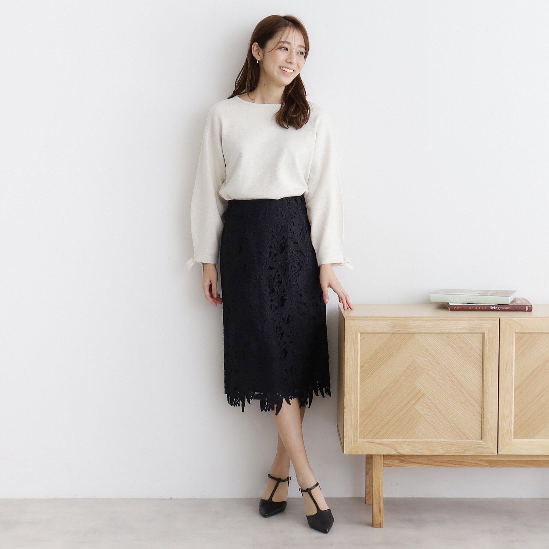 index「スズランレースタイトスカート【洗濯機洗い可】」|スカート|