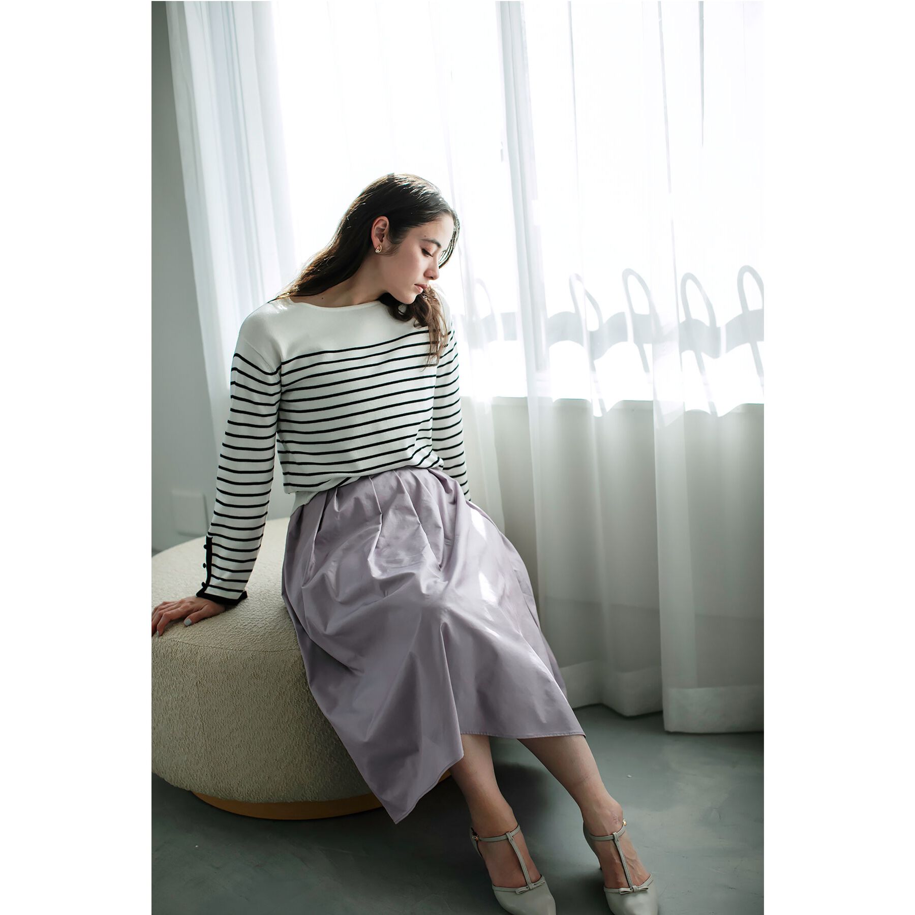 index「アシメタックフレアスカート【洗濯機洗い可/イージーアイロン】」|スカート|