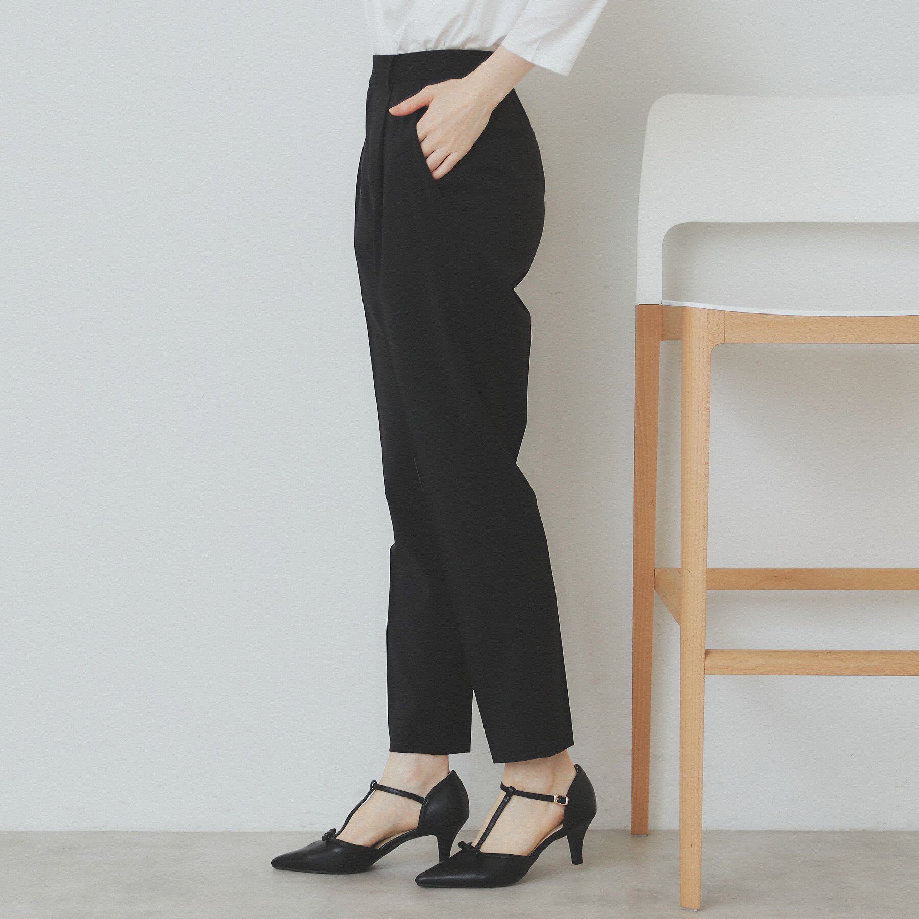 index「ストレッチテーパードパンツ/セットアップ対応【洗濯機洗い可/抗ピル/接触冷感】」|その他|