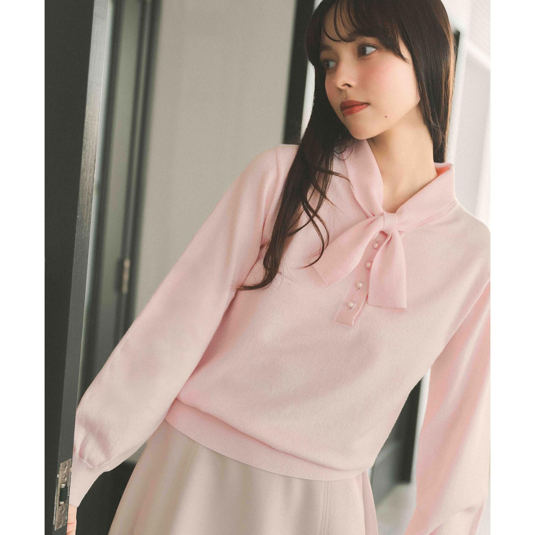 index「ヘンリーパールミニボウタイニット【洗濯機OK】」|ニット・セーター|