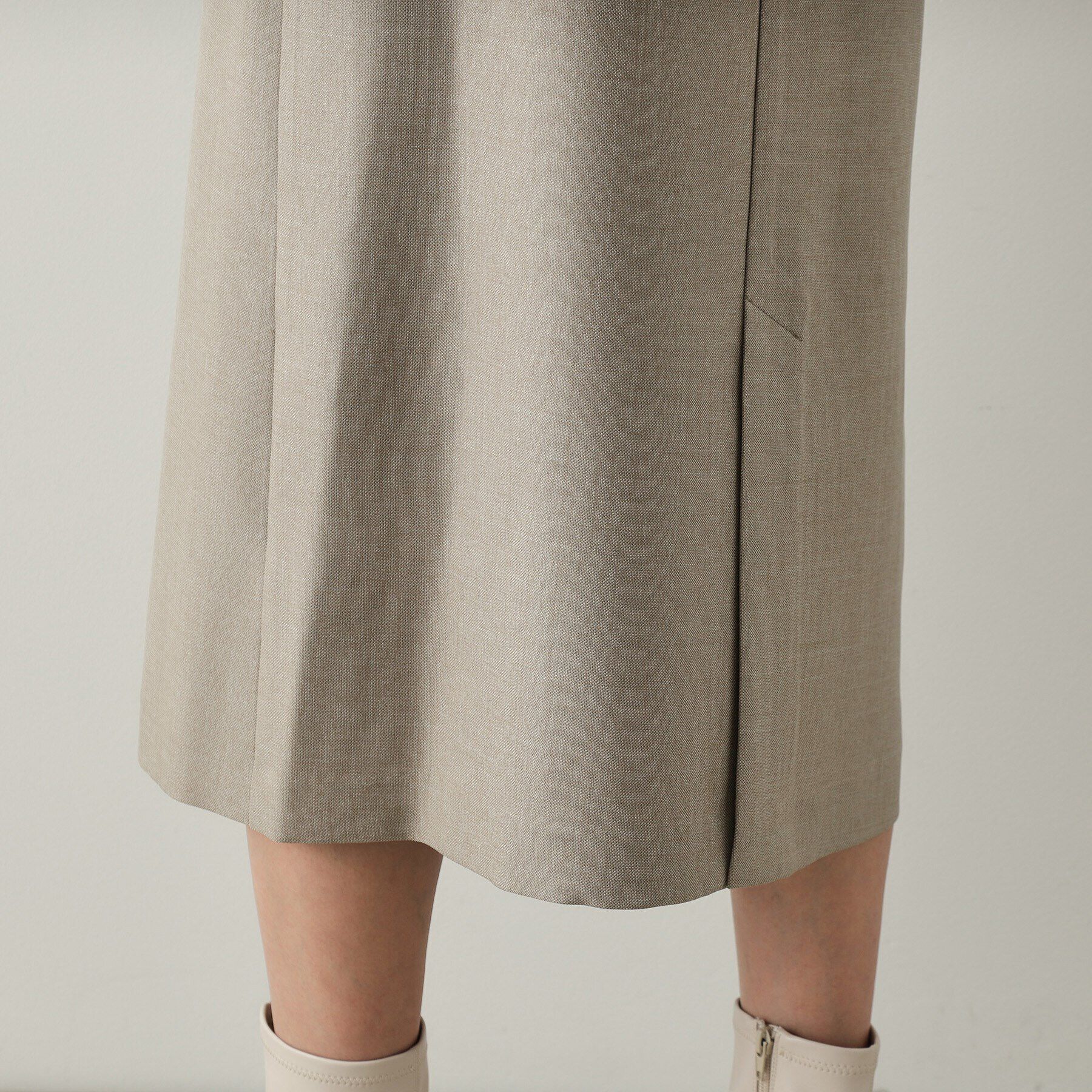 OPAQUE.CLIP「キーネックIラインジャンスカ【洗える/ストレッチ/抗ピル】」|ワンピース|