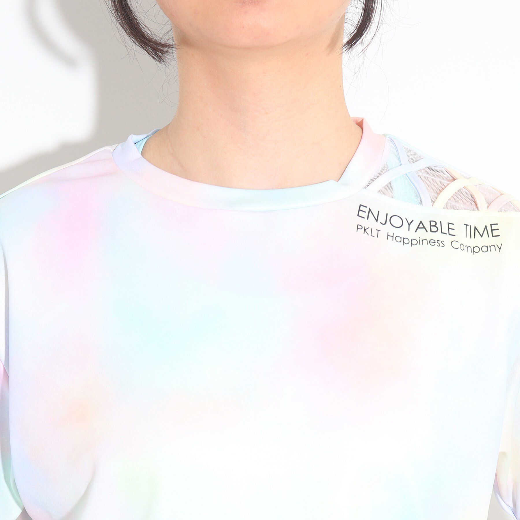 PINK-latte「【プールグッズ/セットアイテム】タイダイメッシュ水着4点セット」|その他|