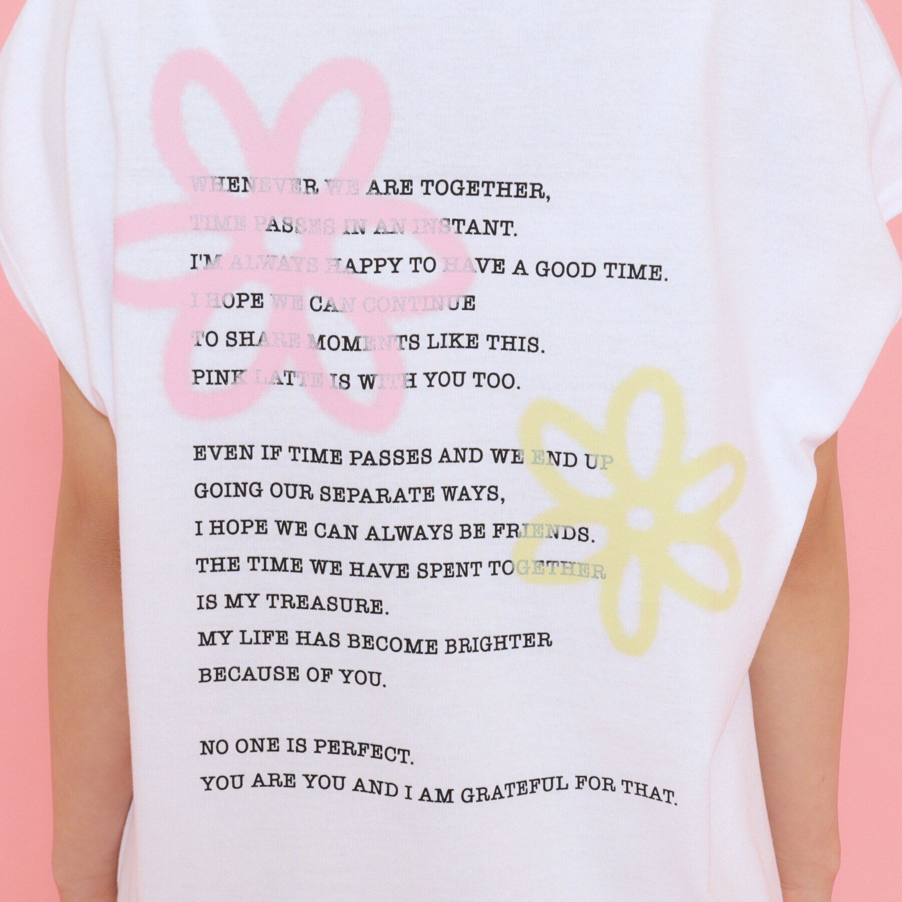 PINK-latte「【130cmあり】スプレープリントゆる Tシャツ」|Tシャツ・カットソー|