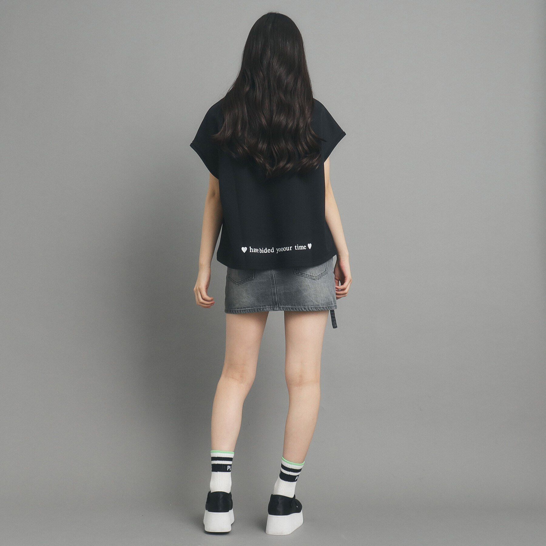 PINK-latte「バックロゴプリントプルオーバー」|Tシャツ・カットソー|