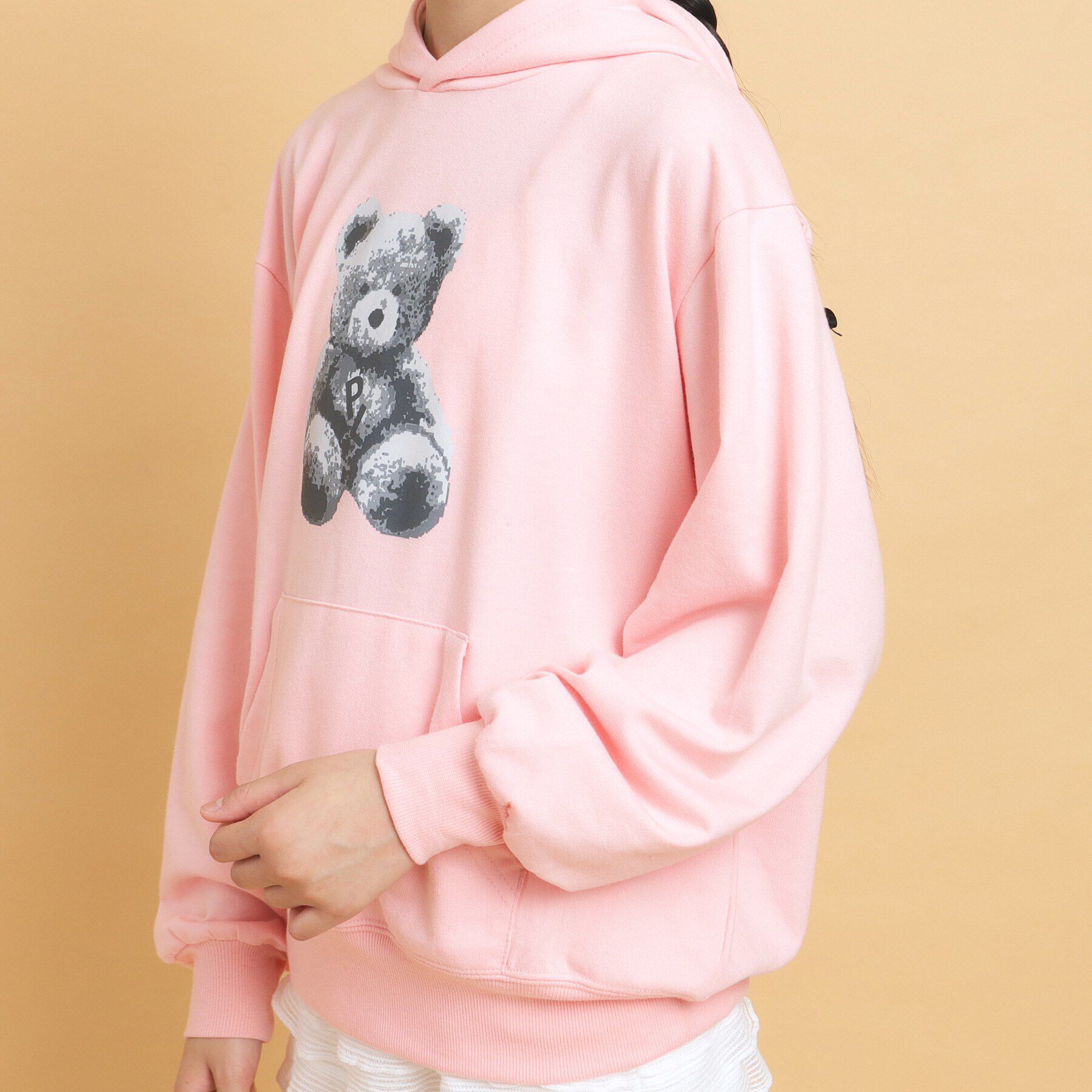 PINK-latte「【130cmあり／人気シリーズ】クマプリント フードパーカ」|その他|