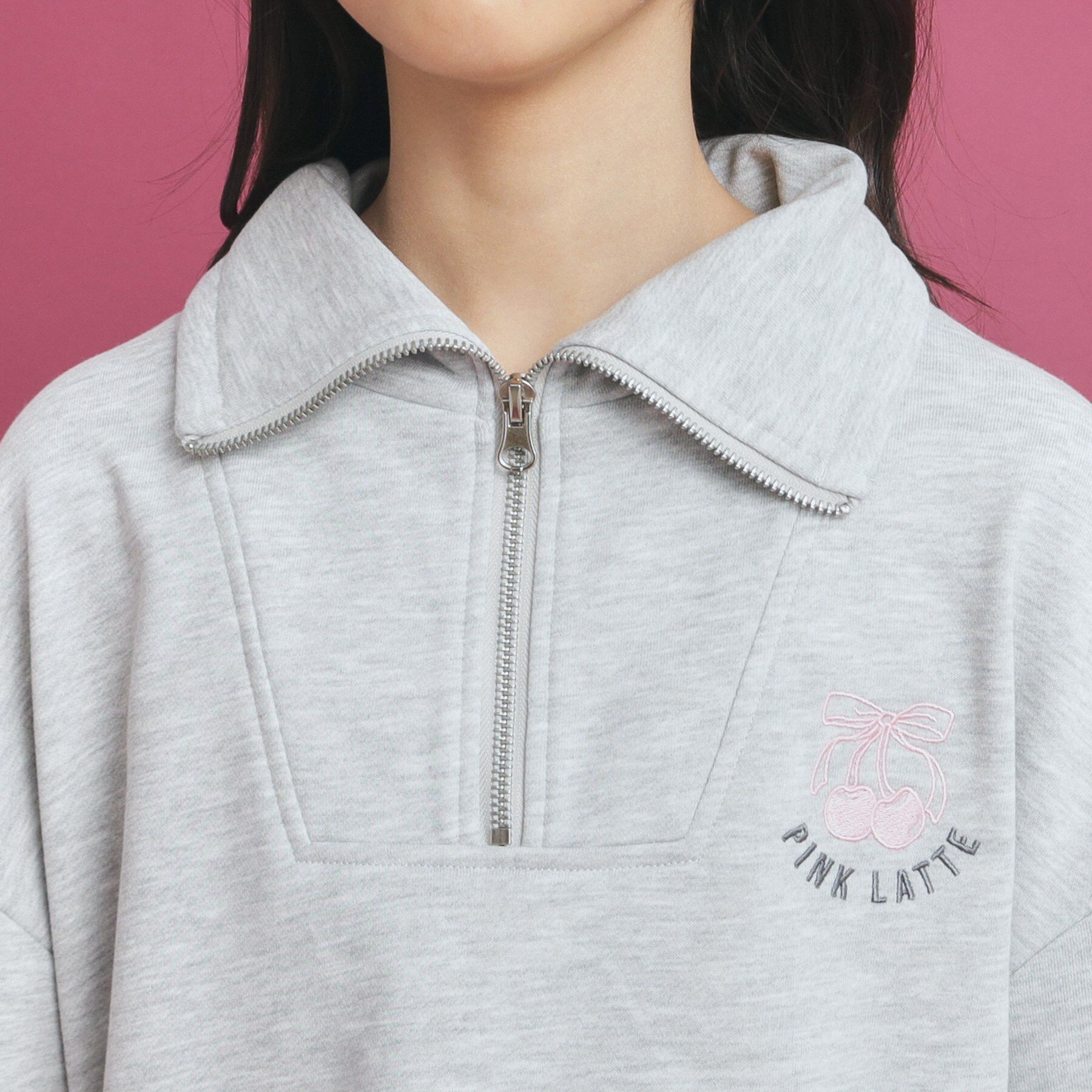 PINK-latte「【セットアイテム】ハーフジップ＆フリルスカート」|その他|