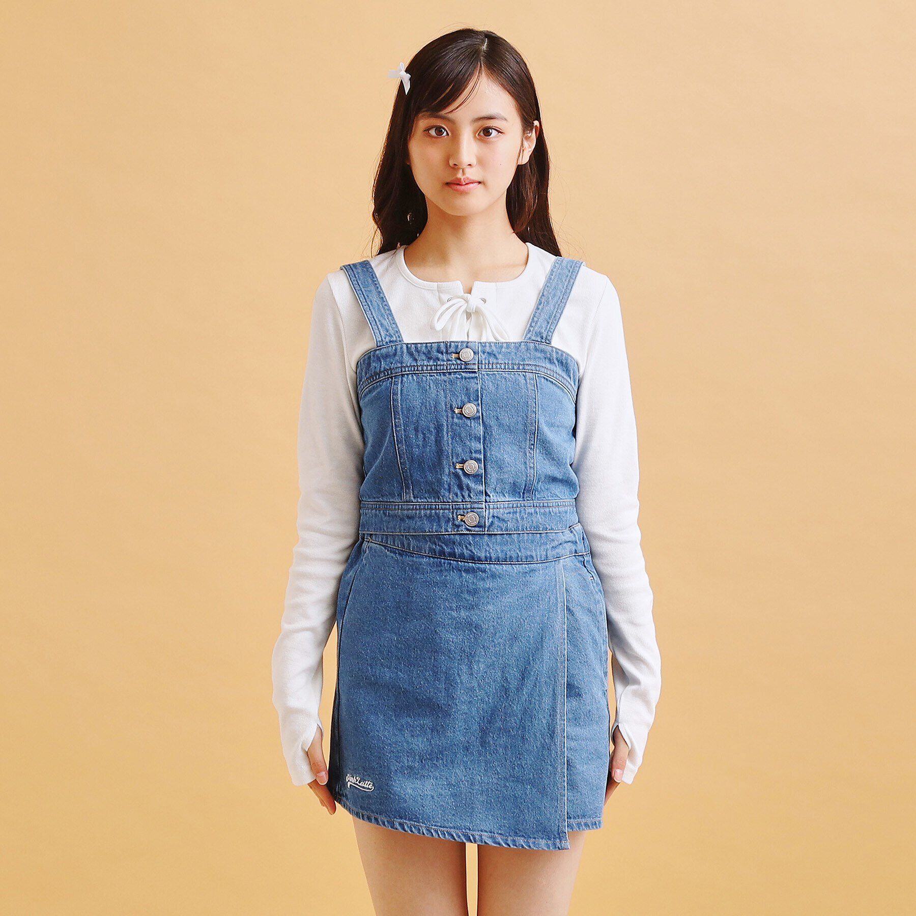 PINK-latte「【セットアイテム】デニムビスチェ＋スカパンSET」|その他|