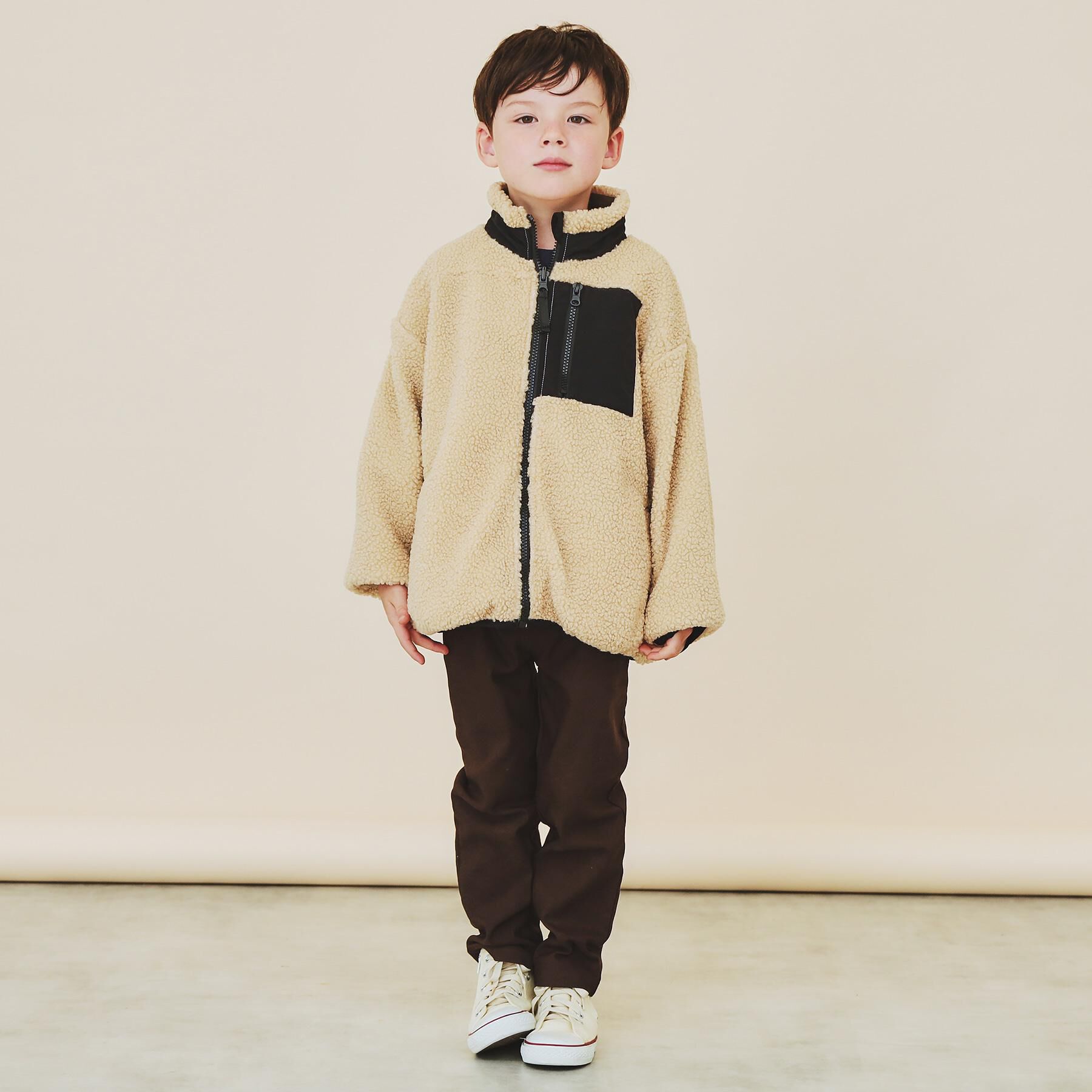 THE SHOP TK「【110－160】ボアリバーシブブルゾン/洗濯機OK」|ブルゾン・スタジャン|