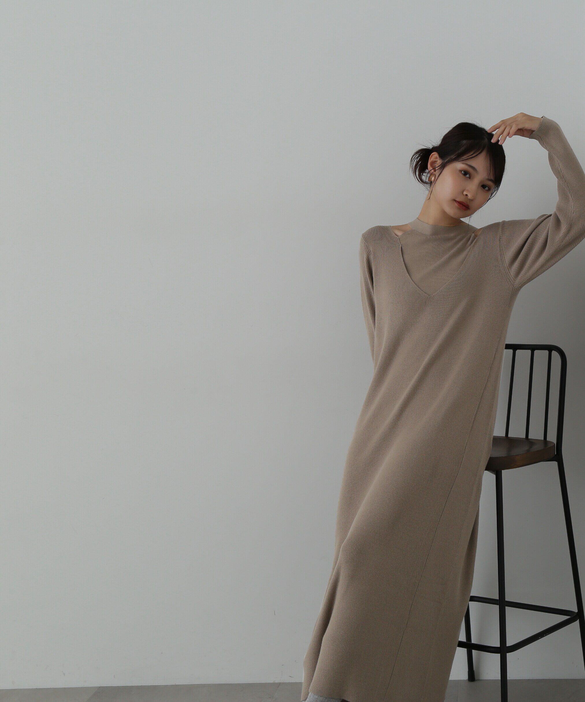  「アメスリニットワンピース」|ワンピース|