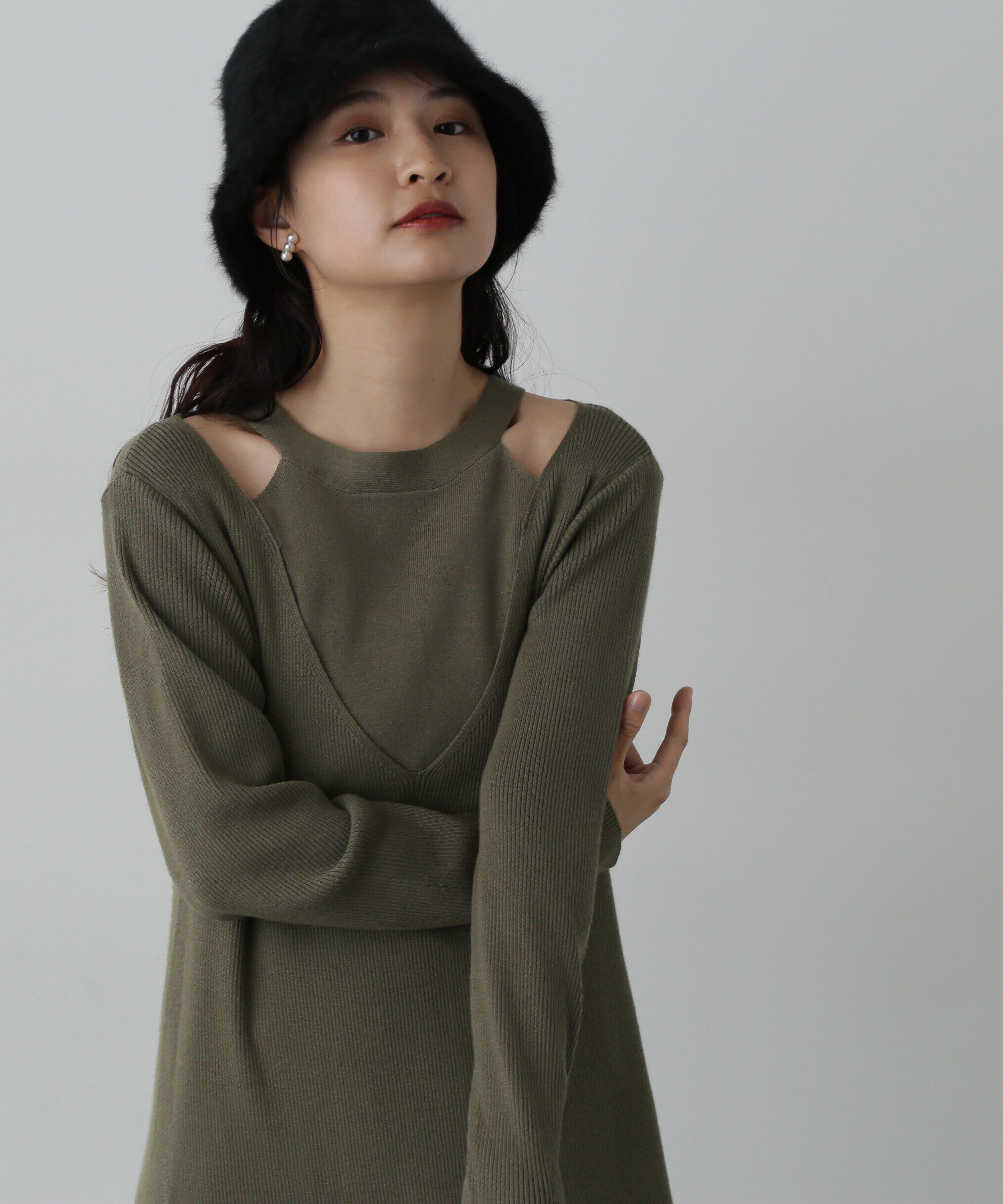  「アメスリニットワンピース」|ワンピース|