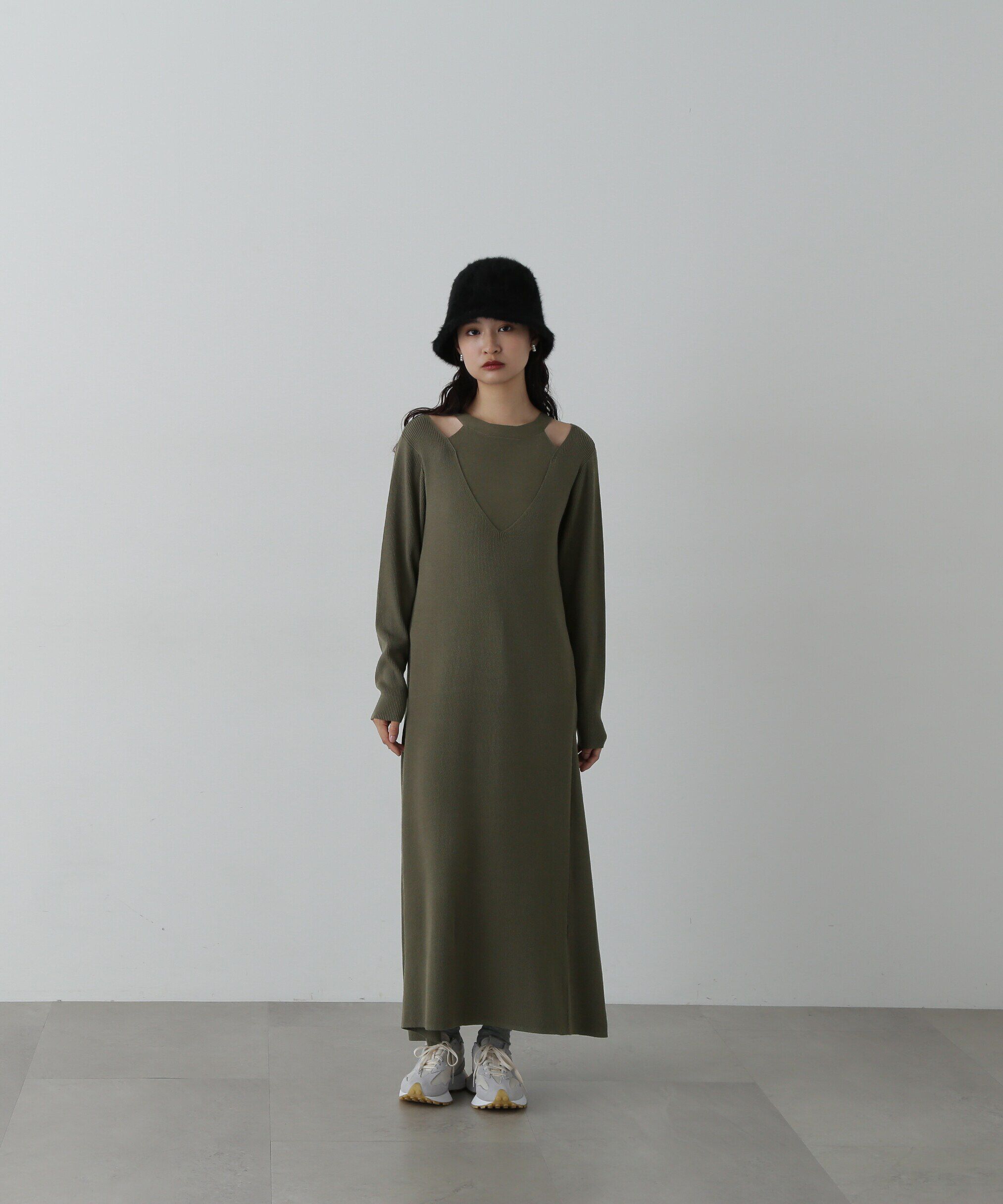  「アメスリニットワンピース」|ワンピース|