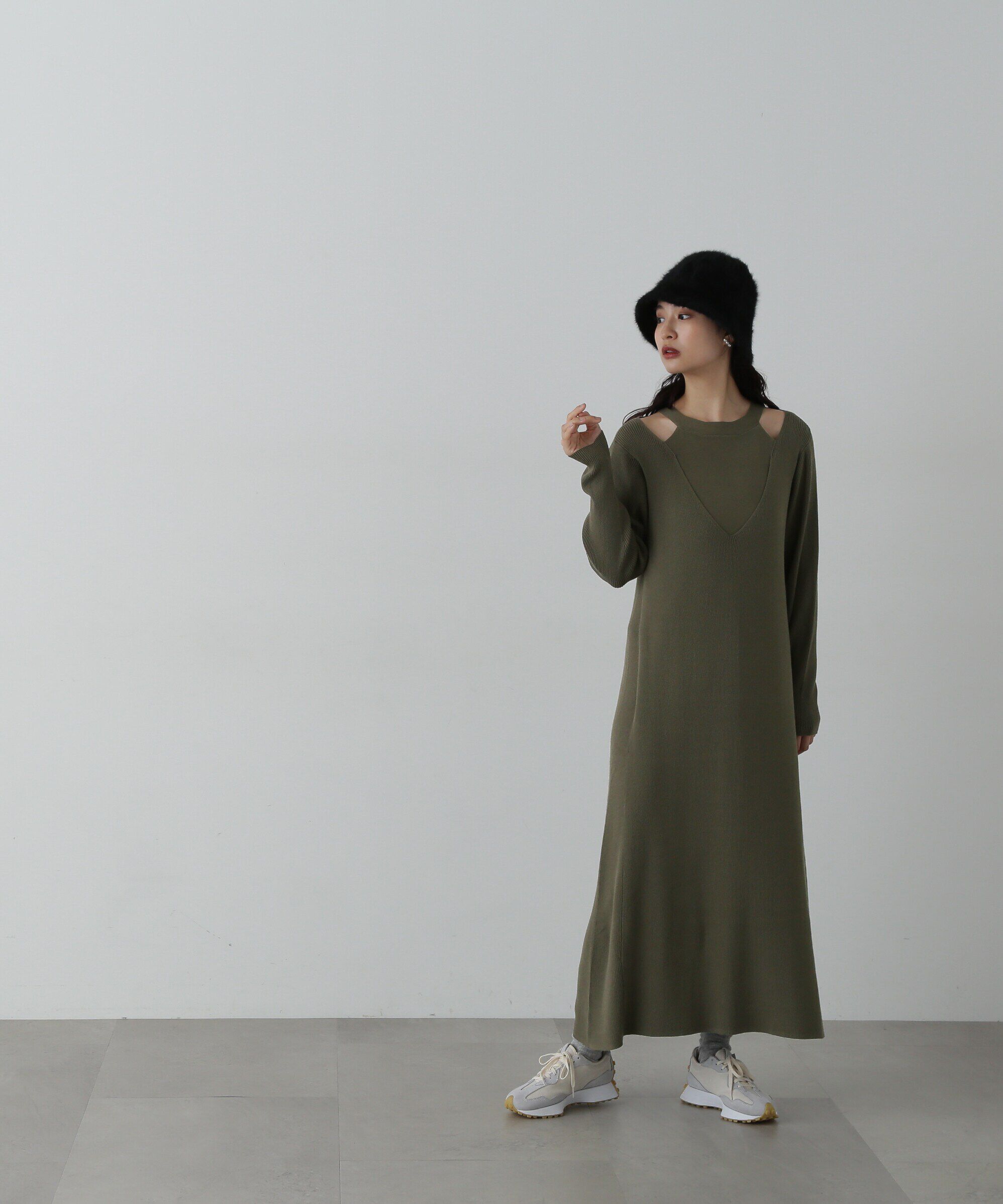  「アメスリニットワンピース」|ワンピース|