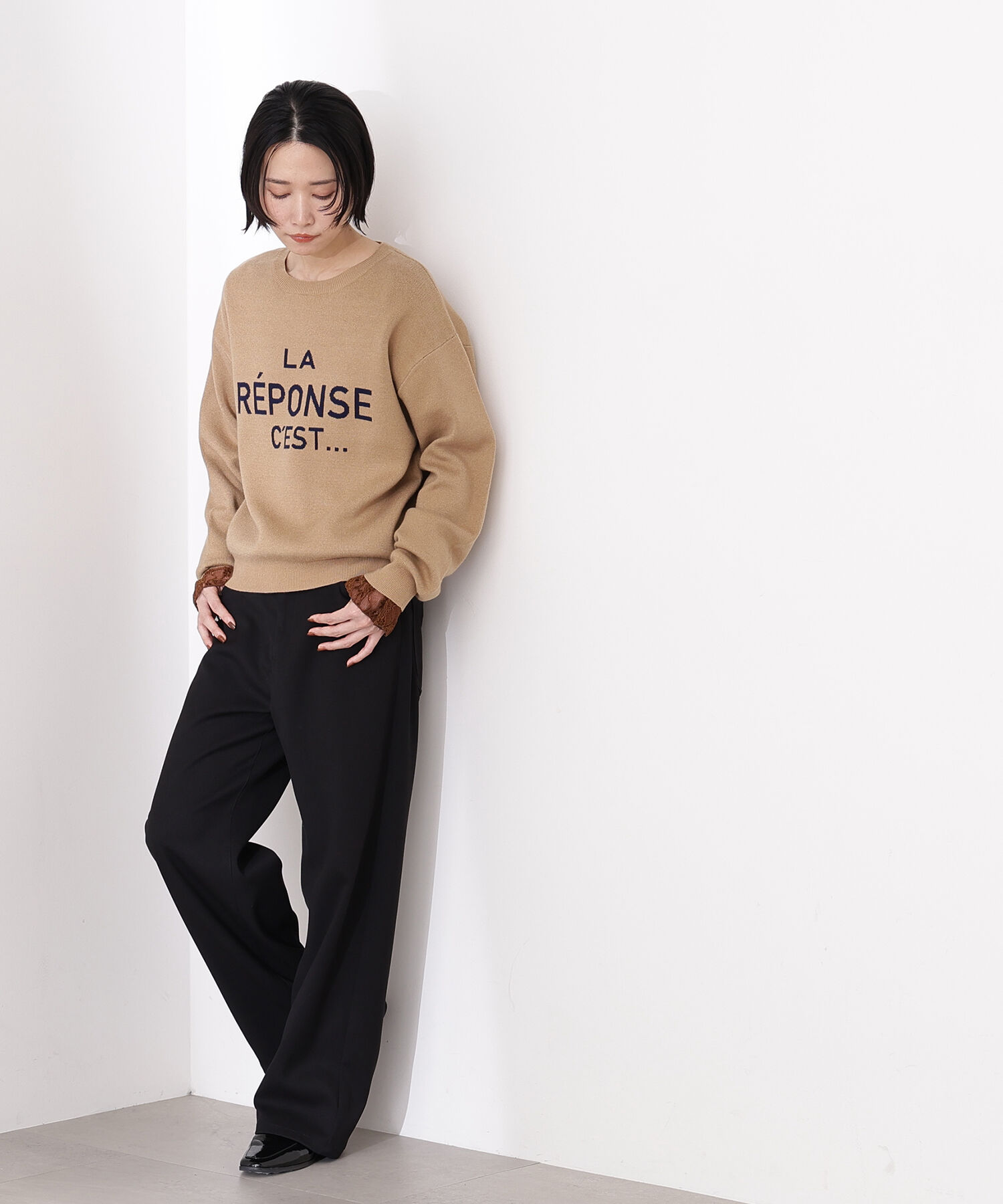  「ベーシックツイルワイドパンツ」|その他|