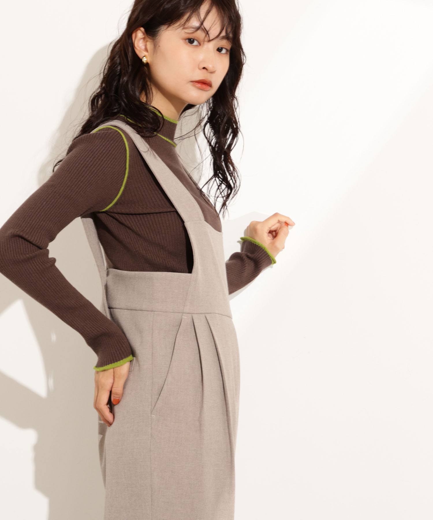  「ラインモックネックニット」|ニット・セーター|