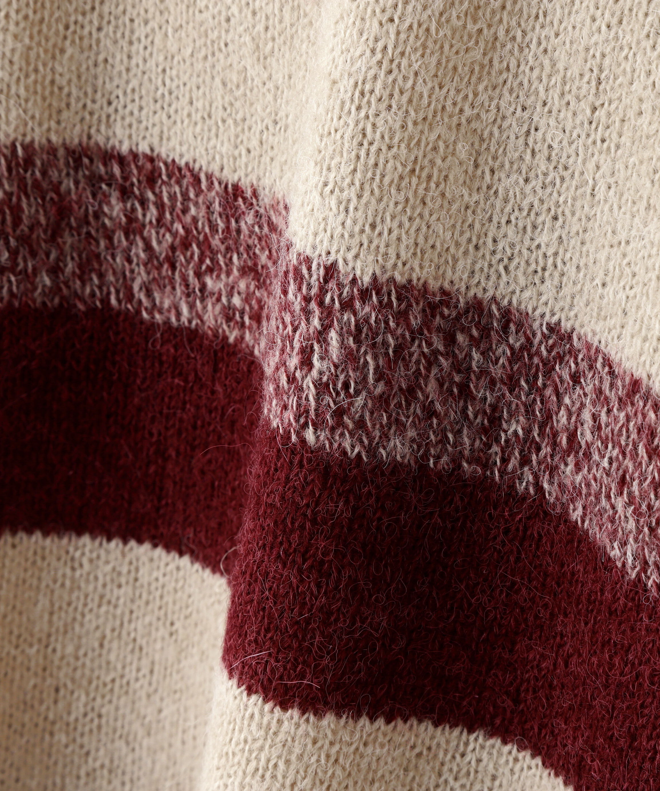  「ヘアリーボーダーニット」|ニット・セーター|