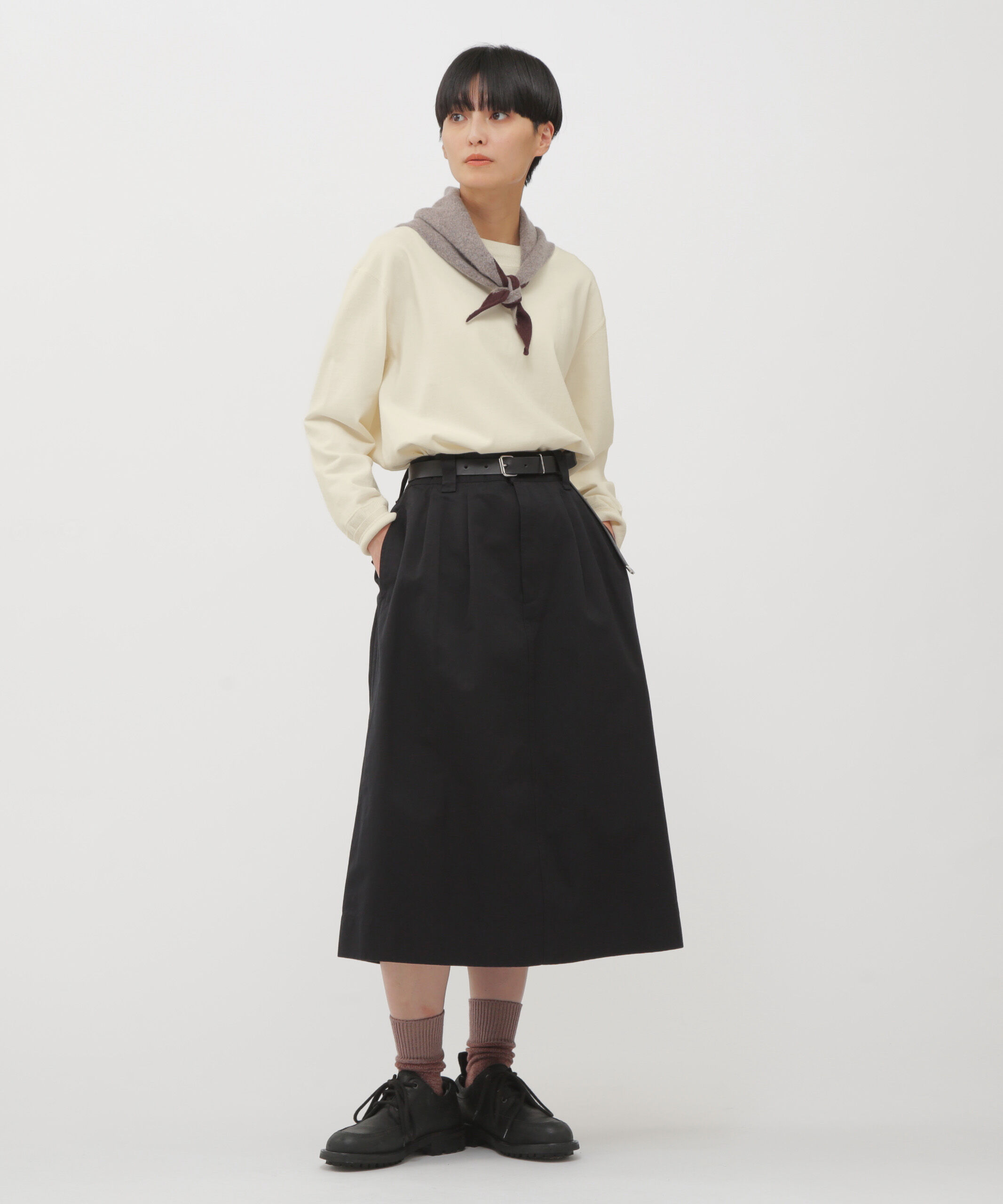 MHL.「LIGHT DENSED COTTON JERSEY TOP」|Tシャツ・カットソー|