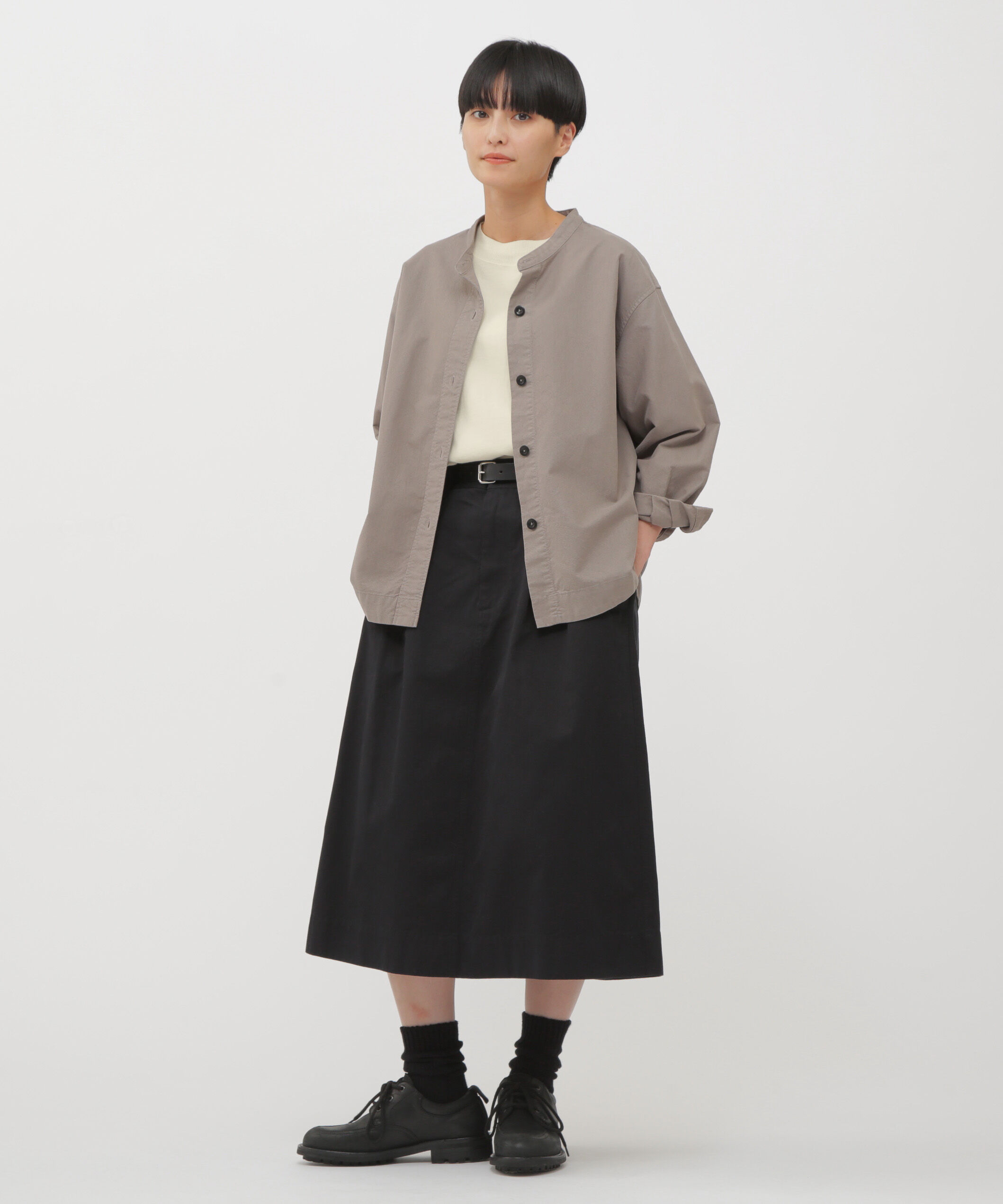 MHL.「LIGHT DENSED COTTON JERSEY TOP」|Tシャツ・カットソー|