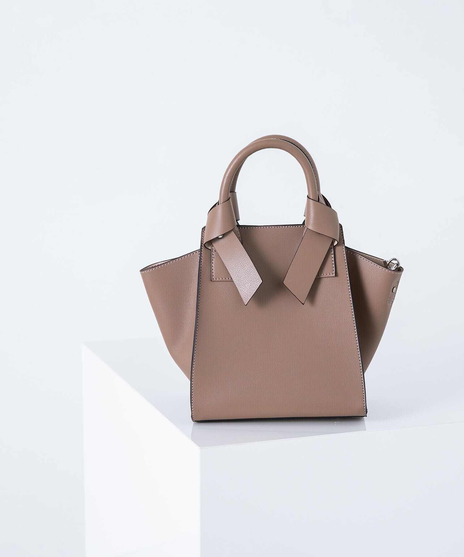  「リボンハンドルトートバッグ」|トートバッグ|ベージュ