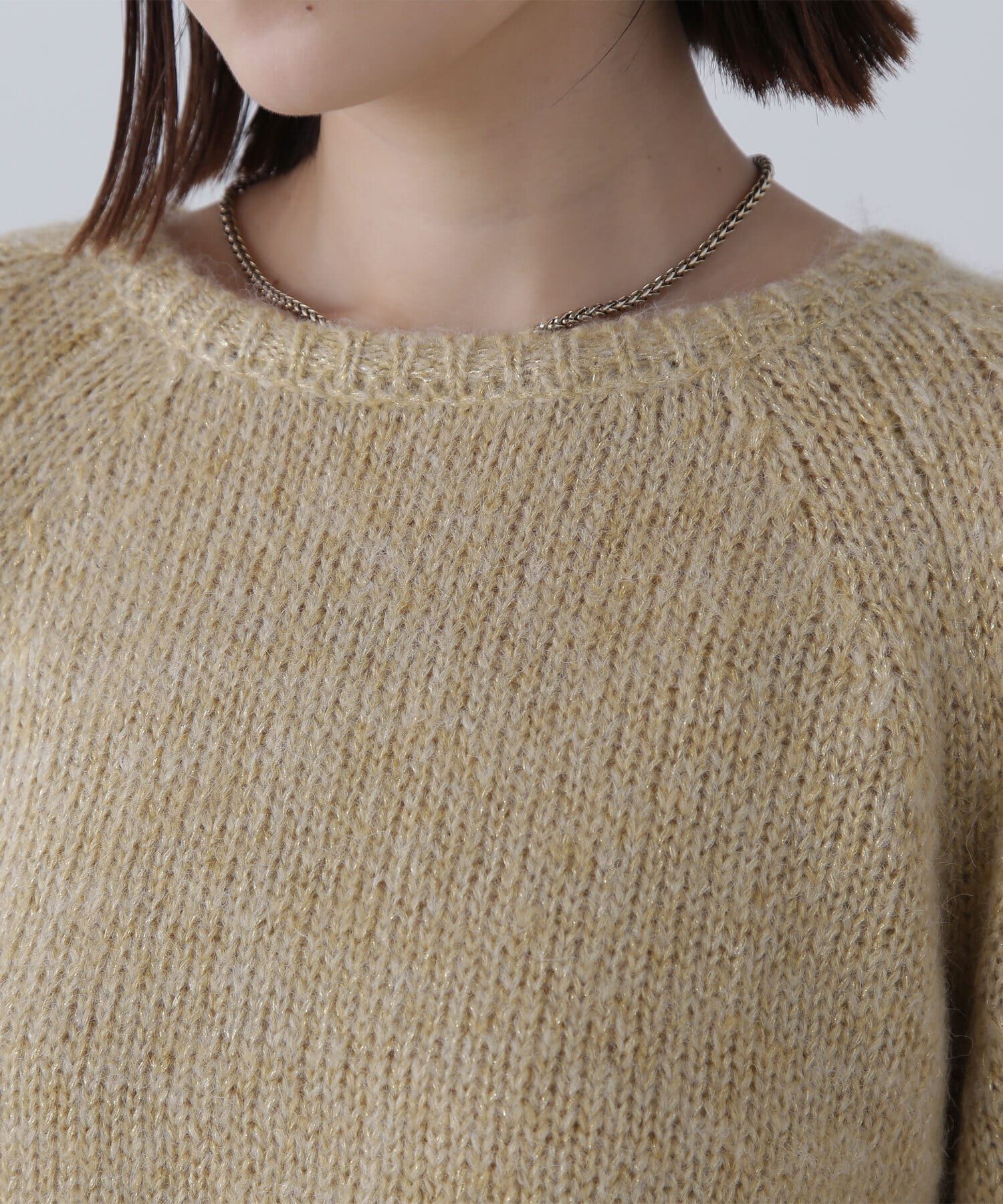  「クロップドラメトップス＆ニットキャミワンピース」|ワンピース|