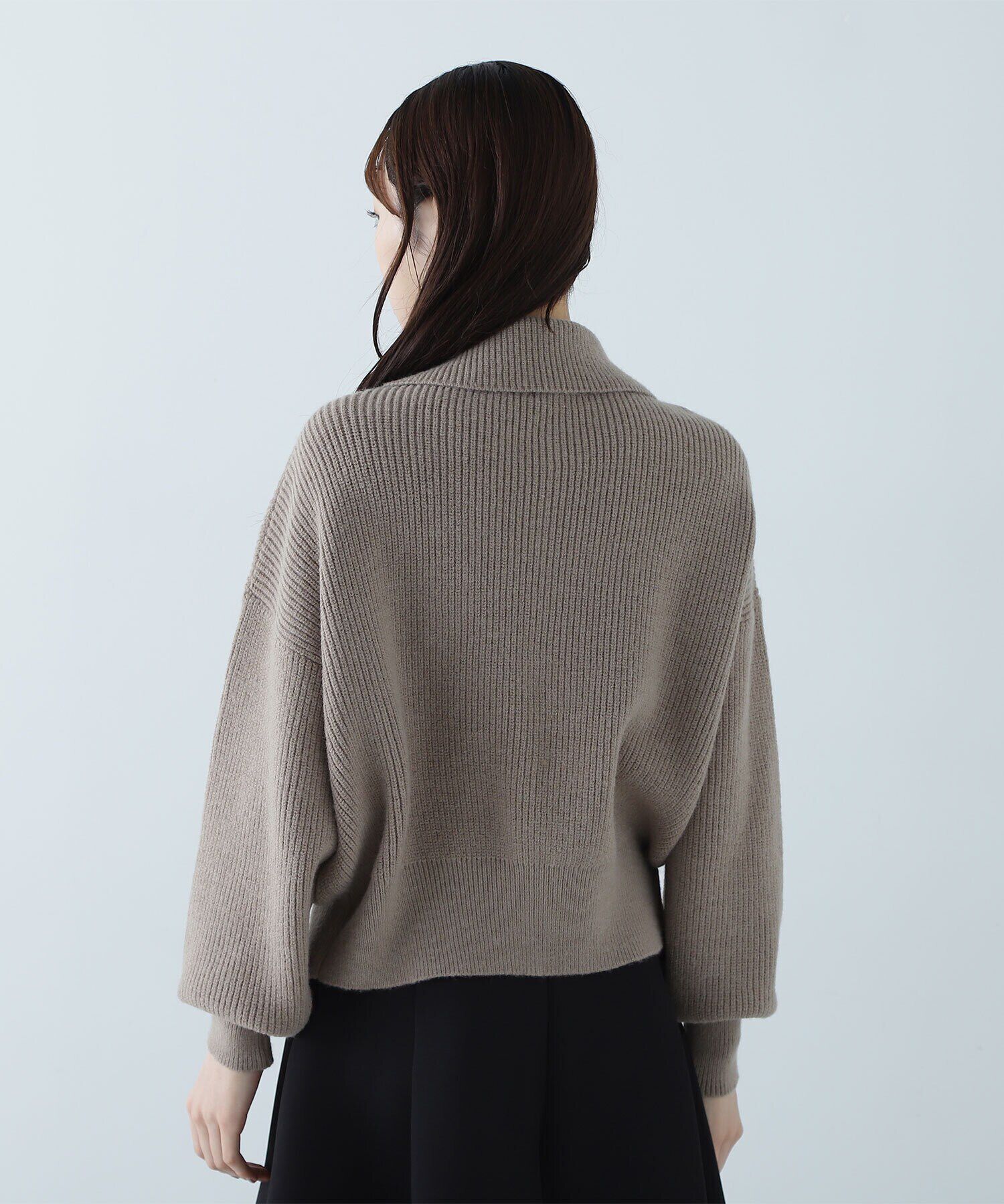  「襟付ニットジャケット」|ニット・セーター|