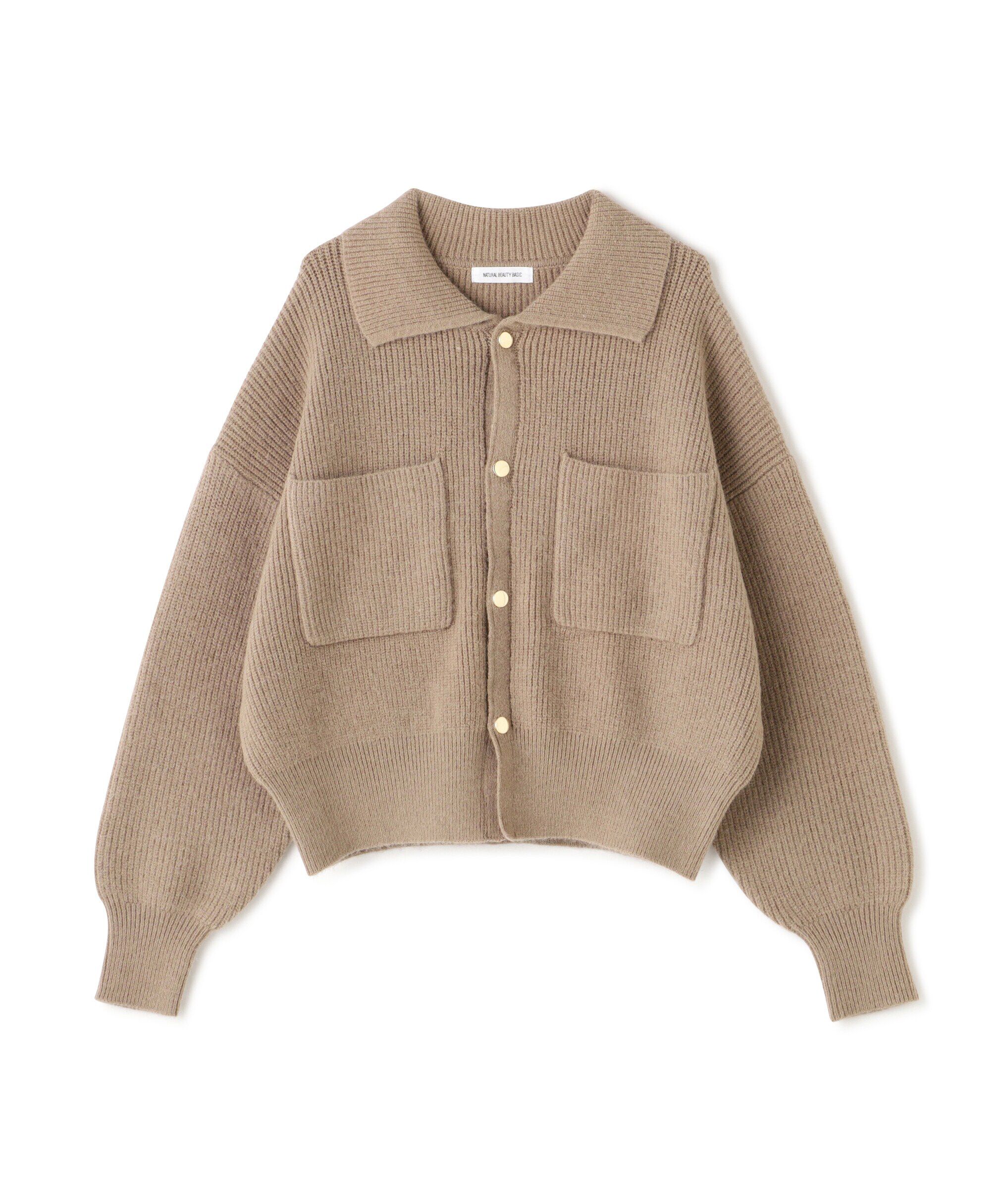  「襟付ニットジャケット」|ニット・セーター|