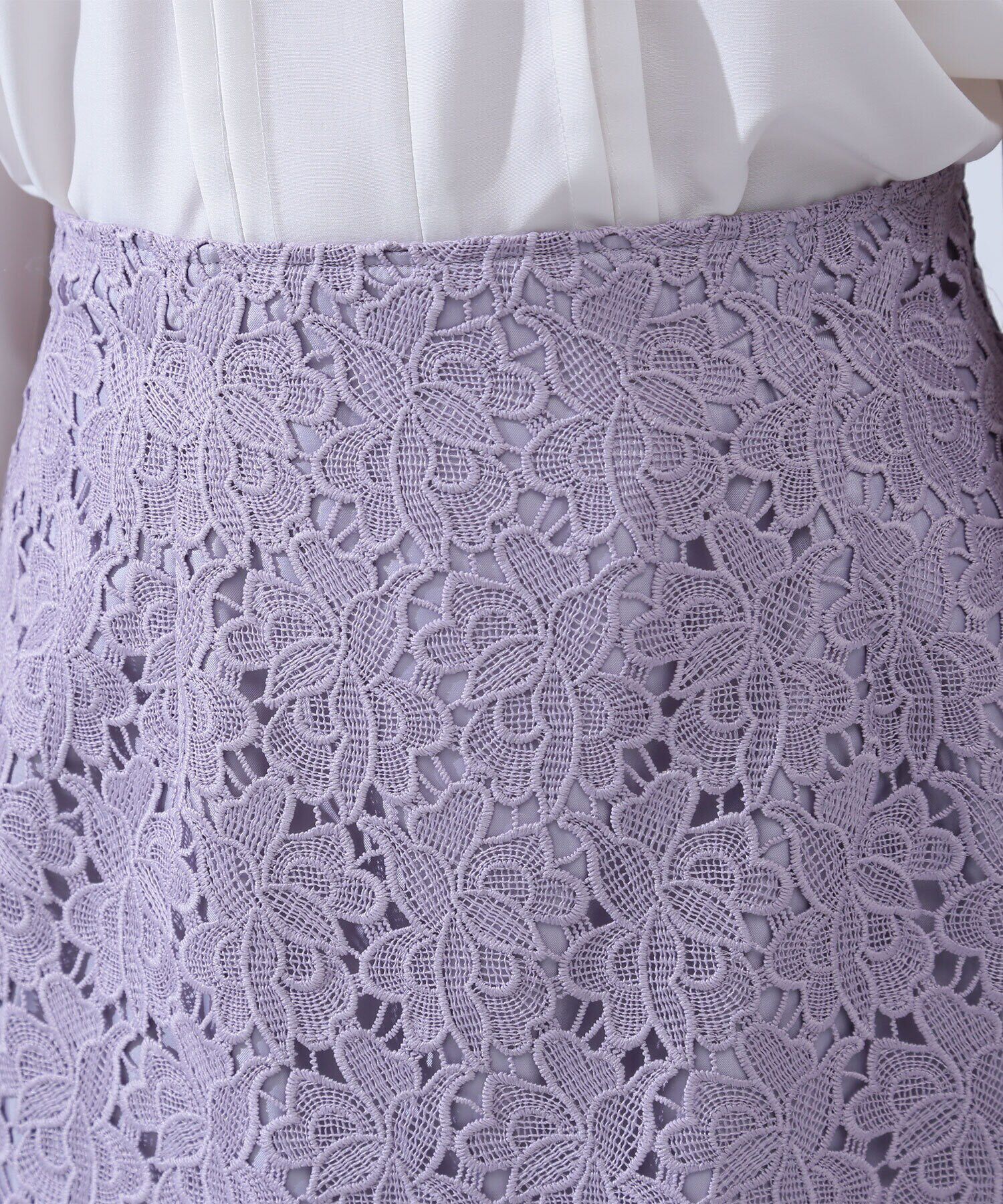  「フラワーレースタイトスカート」|スカート|