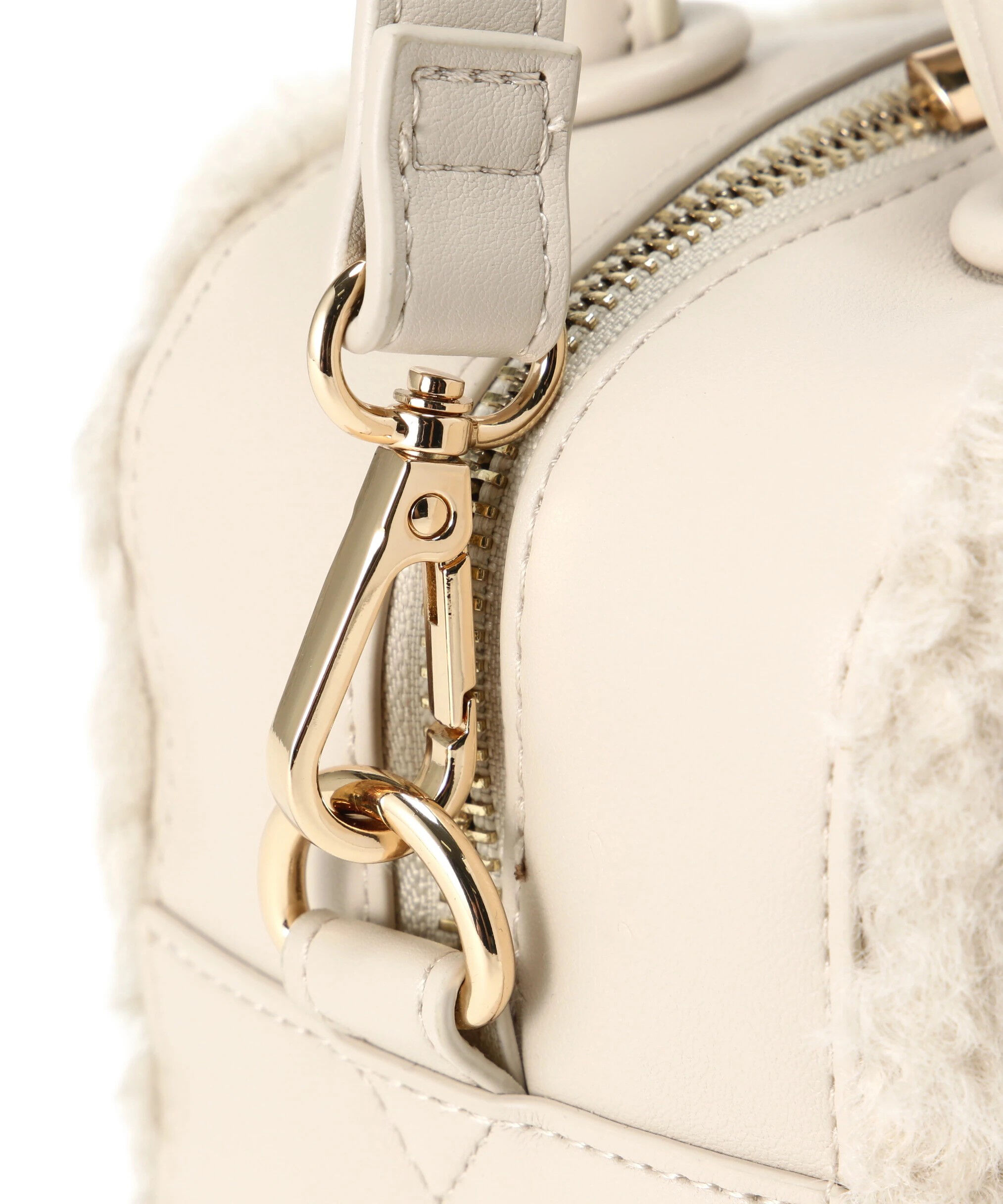  「カーリーフェイクファーボクシーショルダーバッグ」|ショルダー・メッセンジャー|