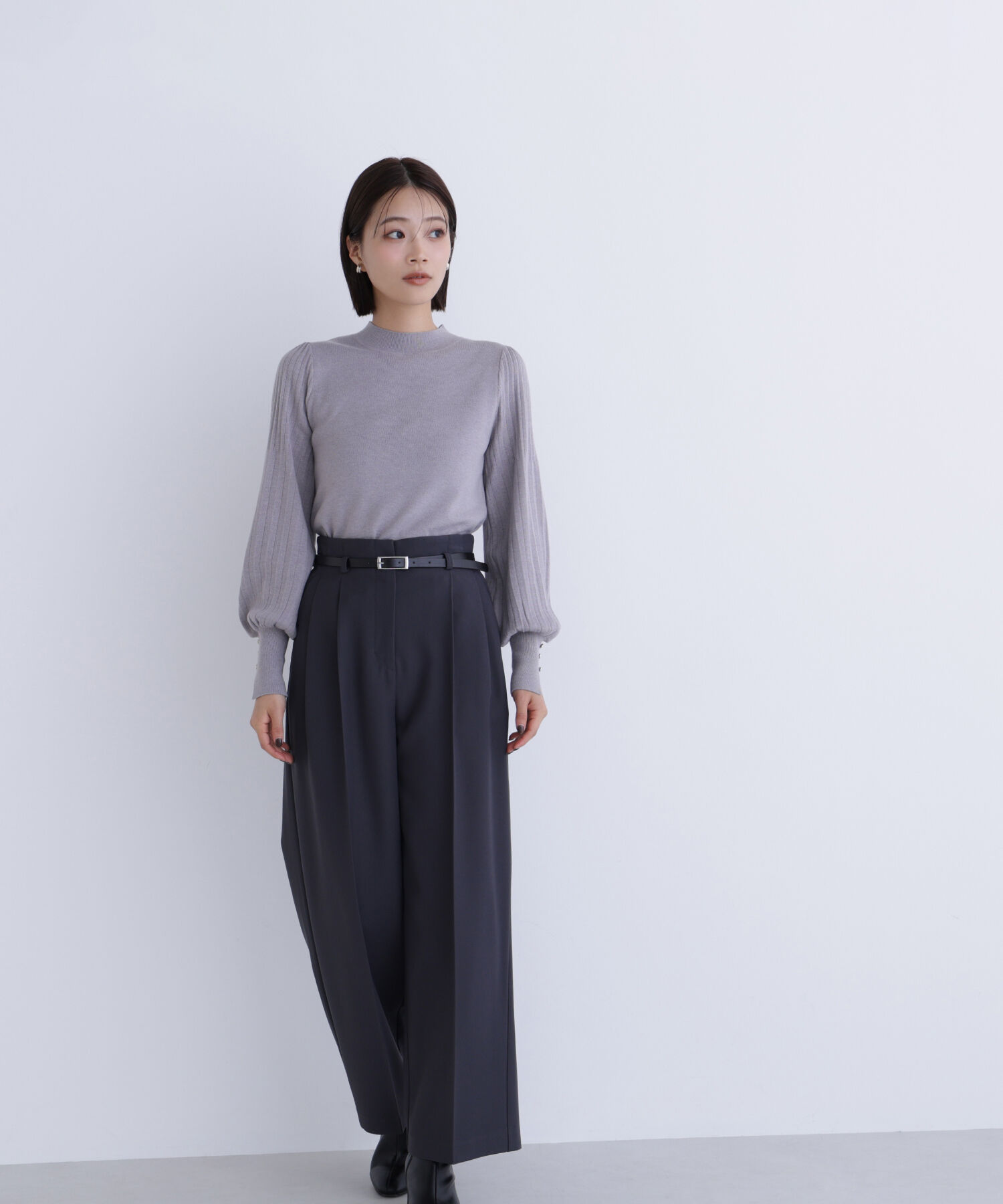  「プリーツスリーブニット」|ニット・セーター|