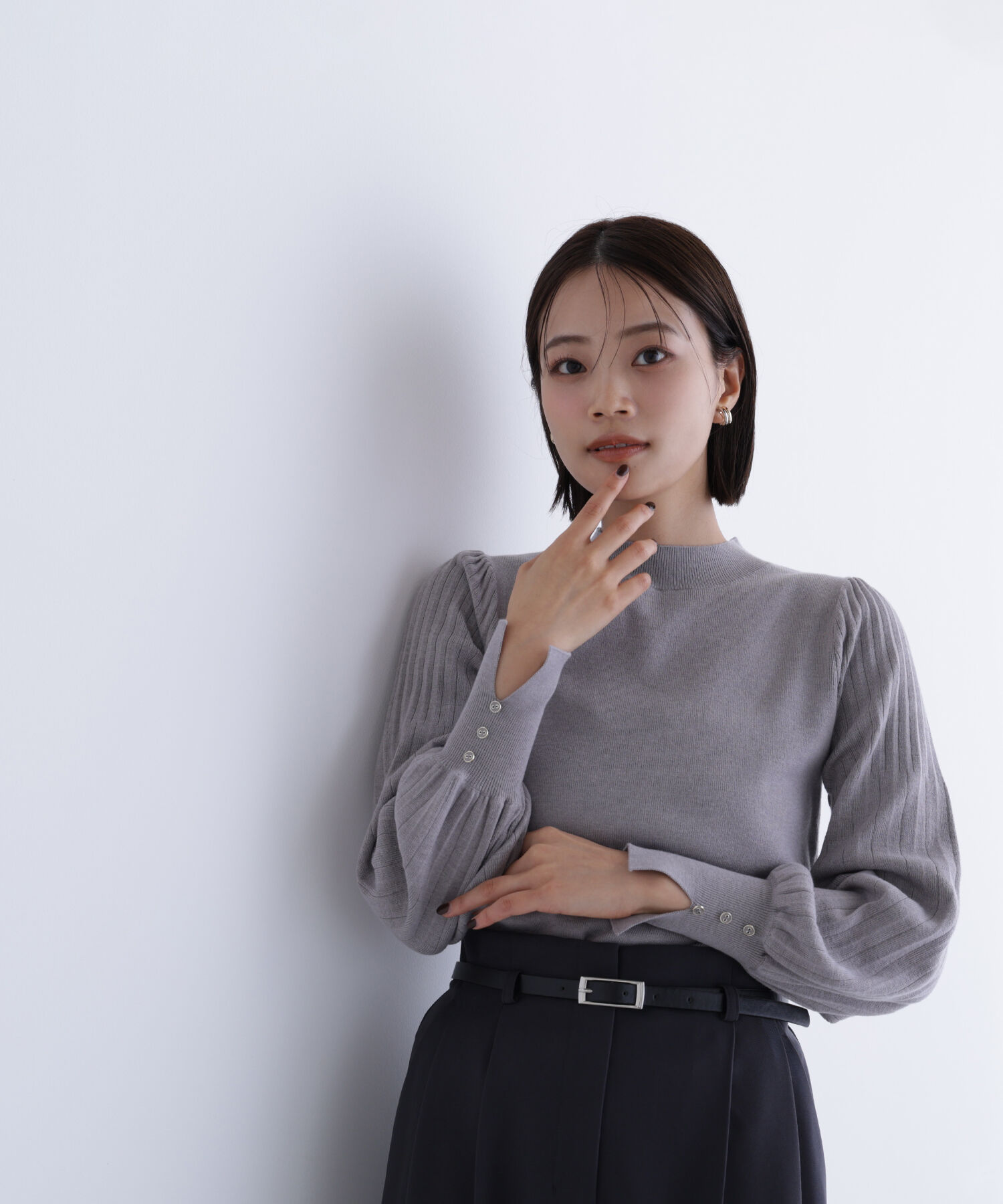  「プリーツスリーブニット」|ニット・セーター|