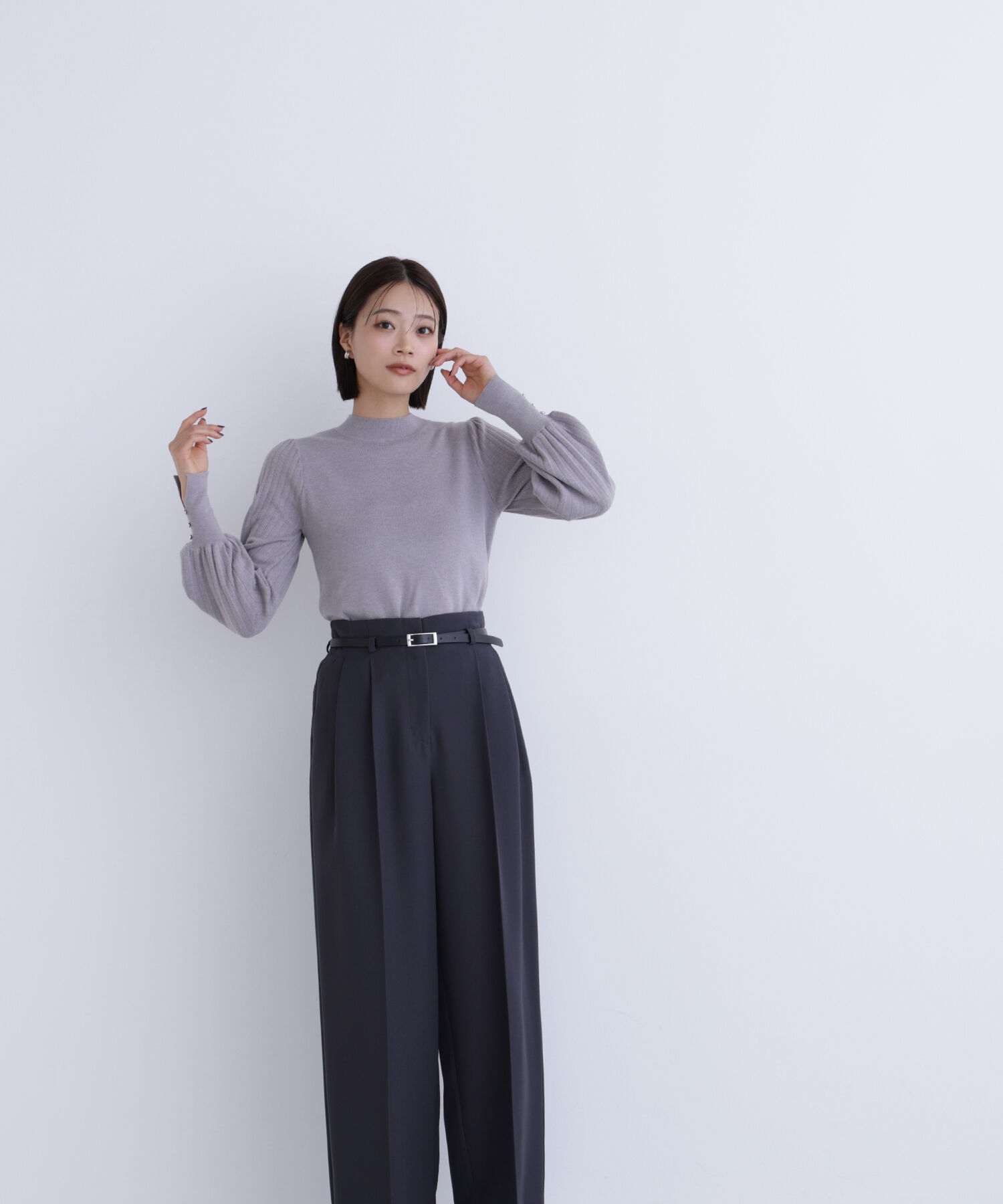  「プリーツスリーブニット」|ニット・セーター|