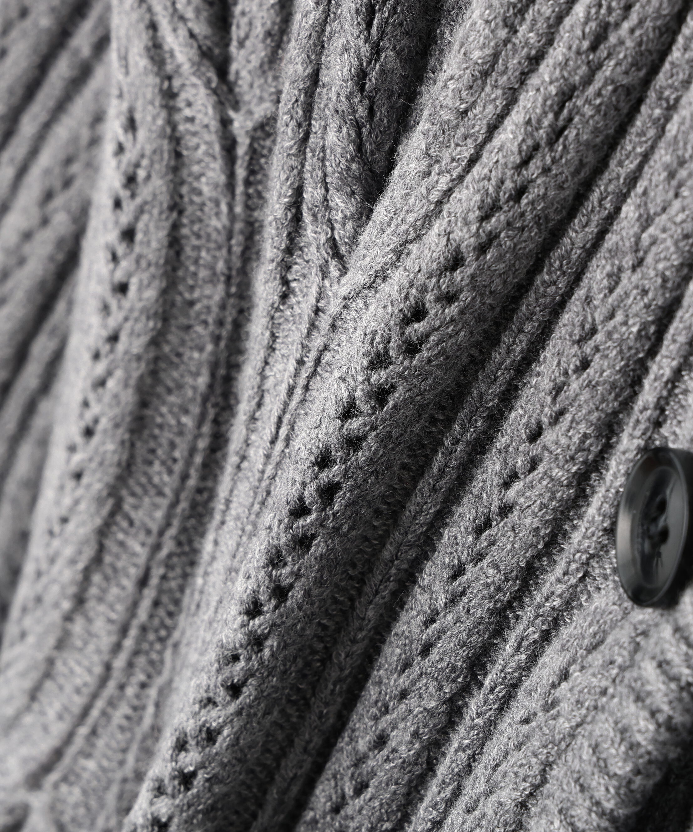  「柄編みペプラムニットカーディガン」|ニット・セーター|