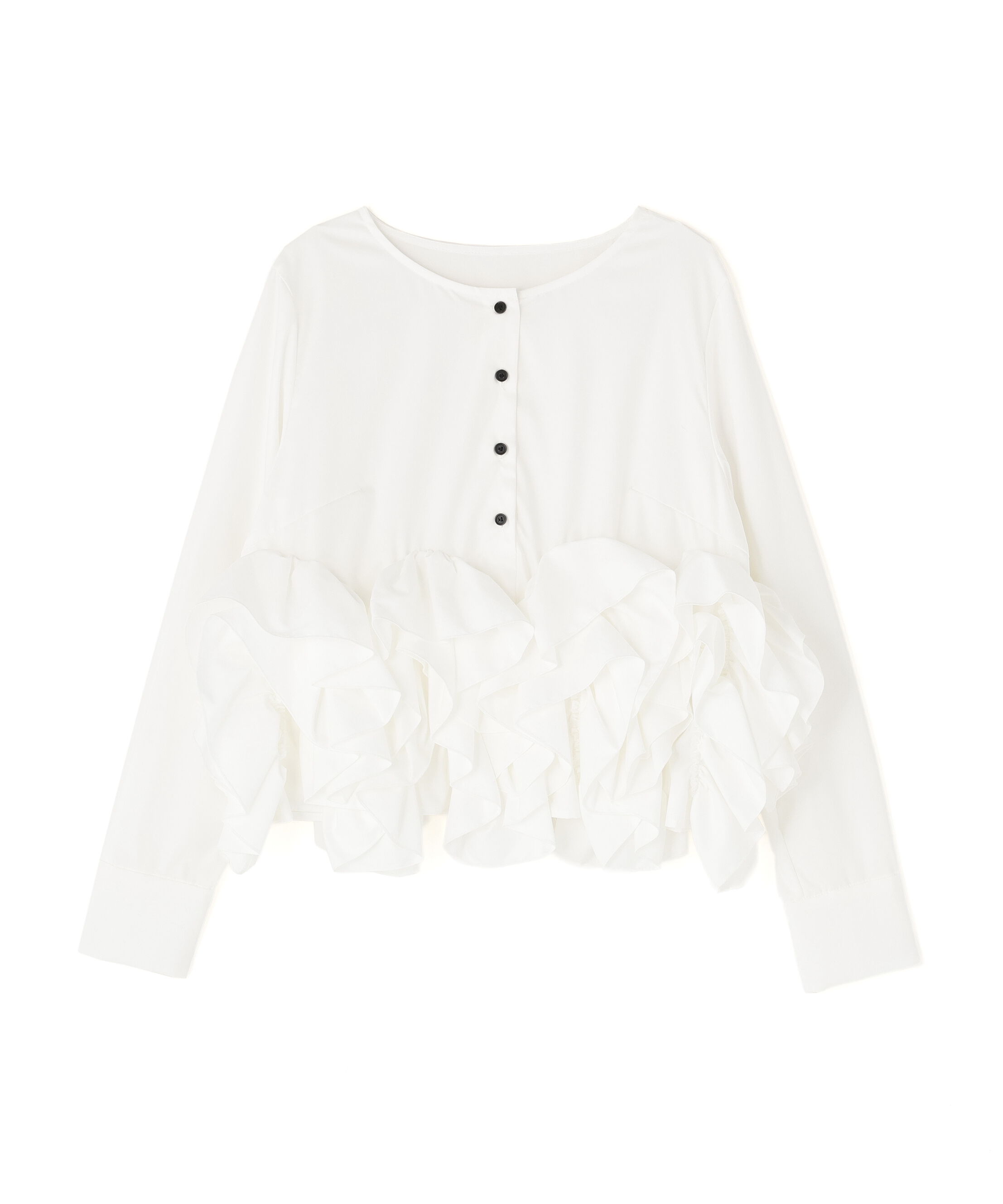  「ヘムデザインブラウス」|シャツ・ブラウス|