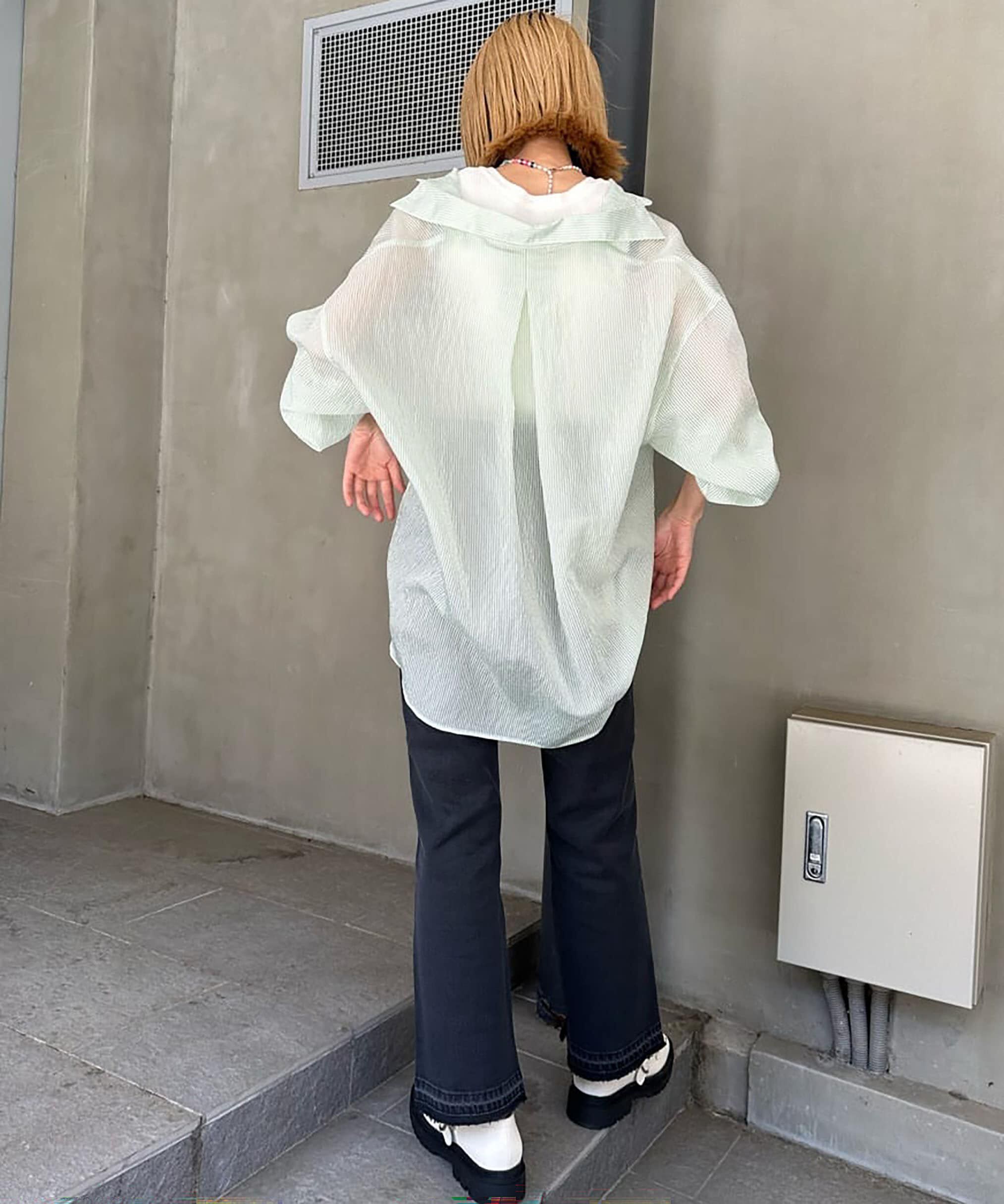  「追加[Sシリーズ対応商品]ハイウエストストレッチフレアデニムパンツ」|その他|