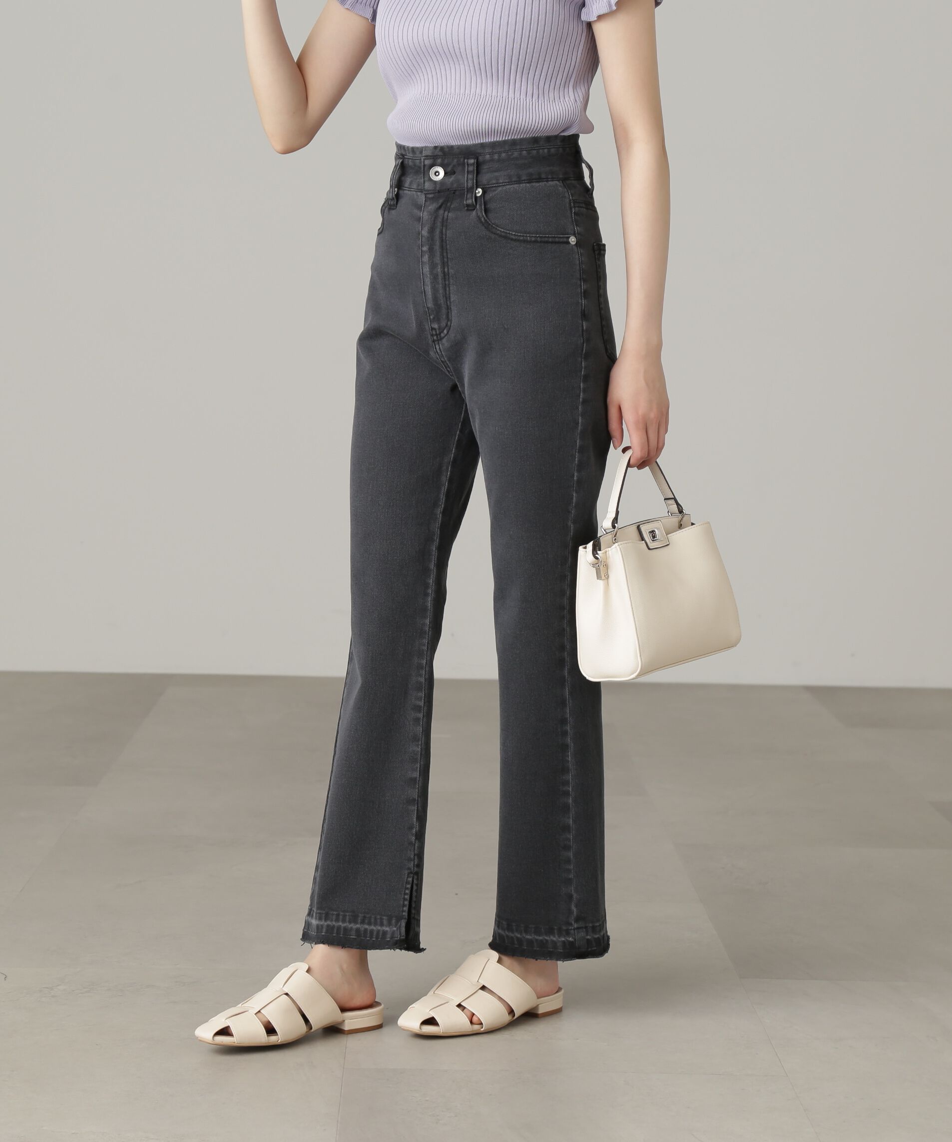  「追加[Sシリーズ対応商品]ハイウエストストレッチフレアデニムパンツ」|その他|