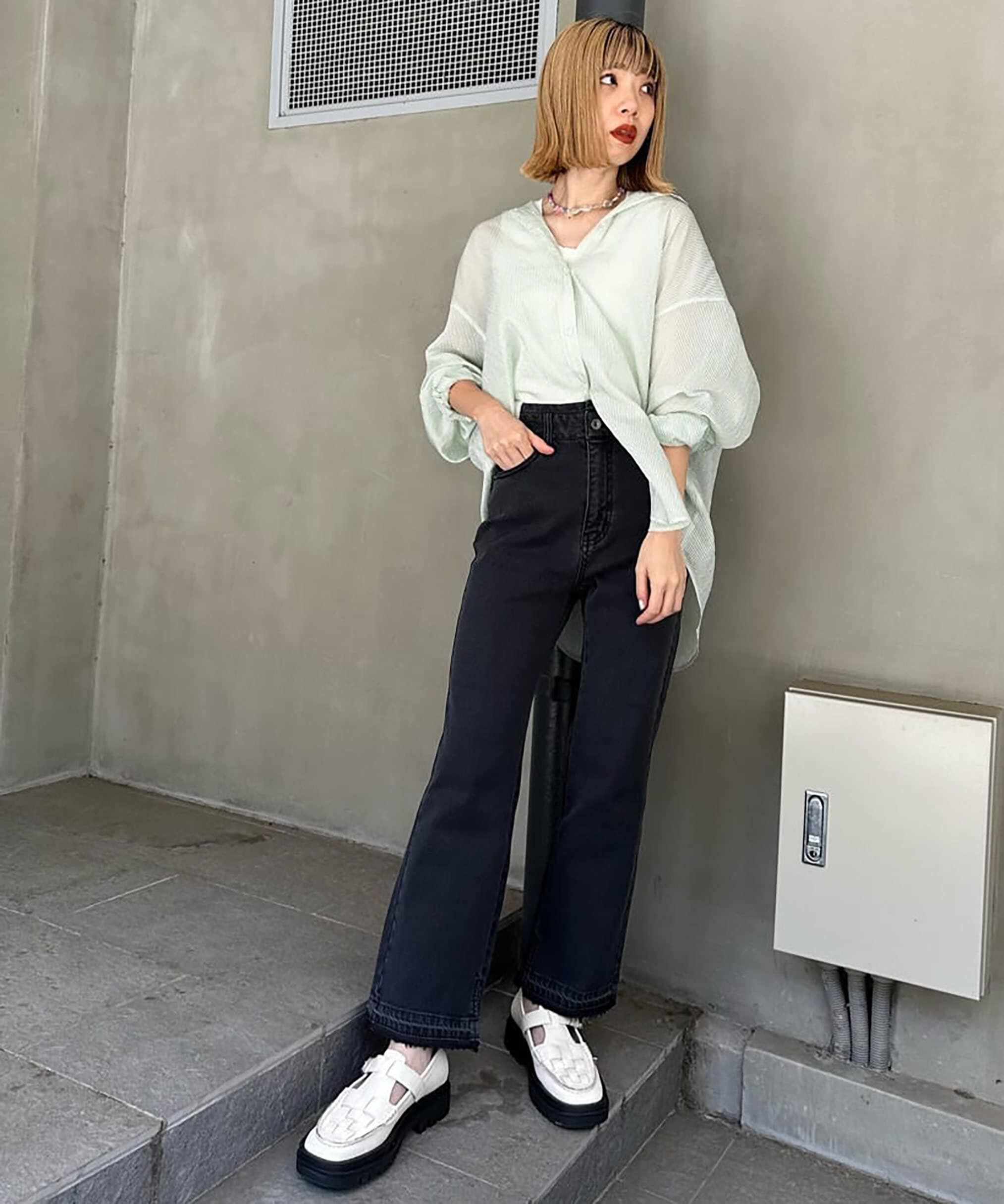  「追加[Sシリーズ対応商品]ハイウエストストレッチフレアデニムパンツ」|その他|