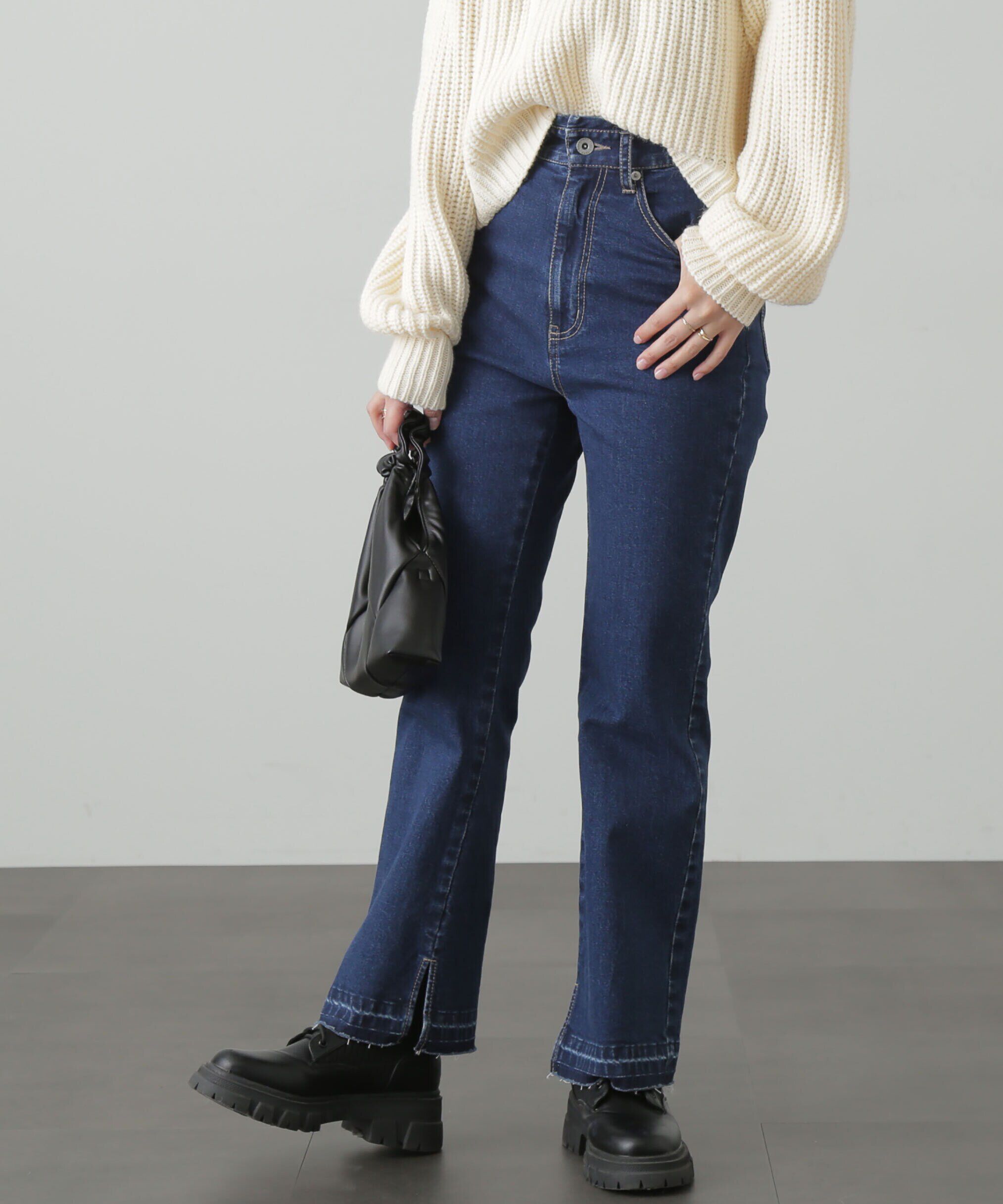  「追加[Sシリーズ対応商品]ハイウエストストレッチフレアデニムパンツ」|その他|濃インディゴ1