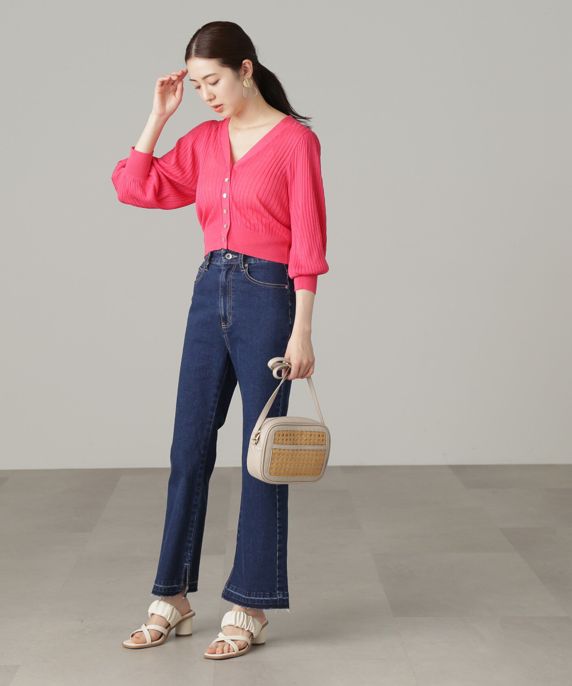  「追加[Sシリーズ対応商品]ハイウエストストレッチフレアデニムパンツ」|その他|