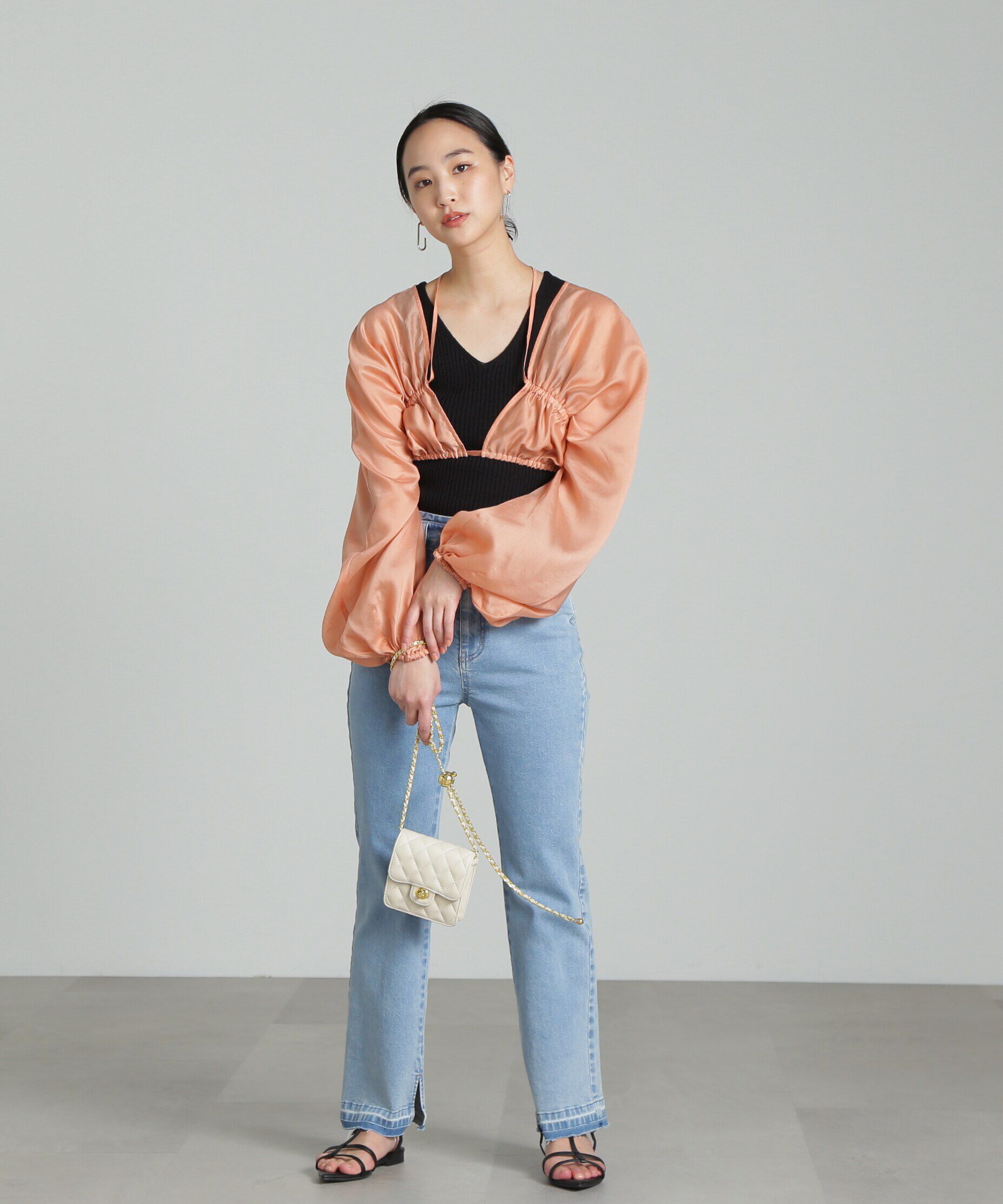  「追加[Sシリーズ対応商品]ハイウエストストレッチフレアデニムパンツ」|その他|