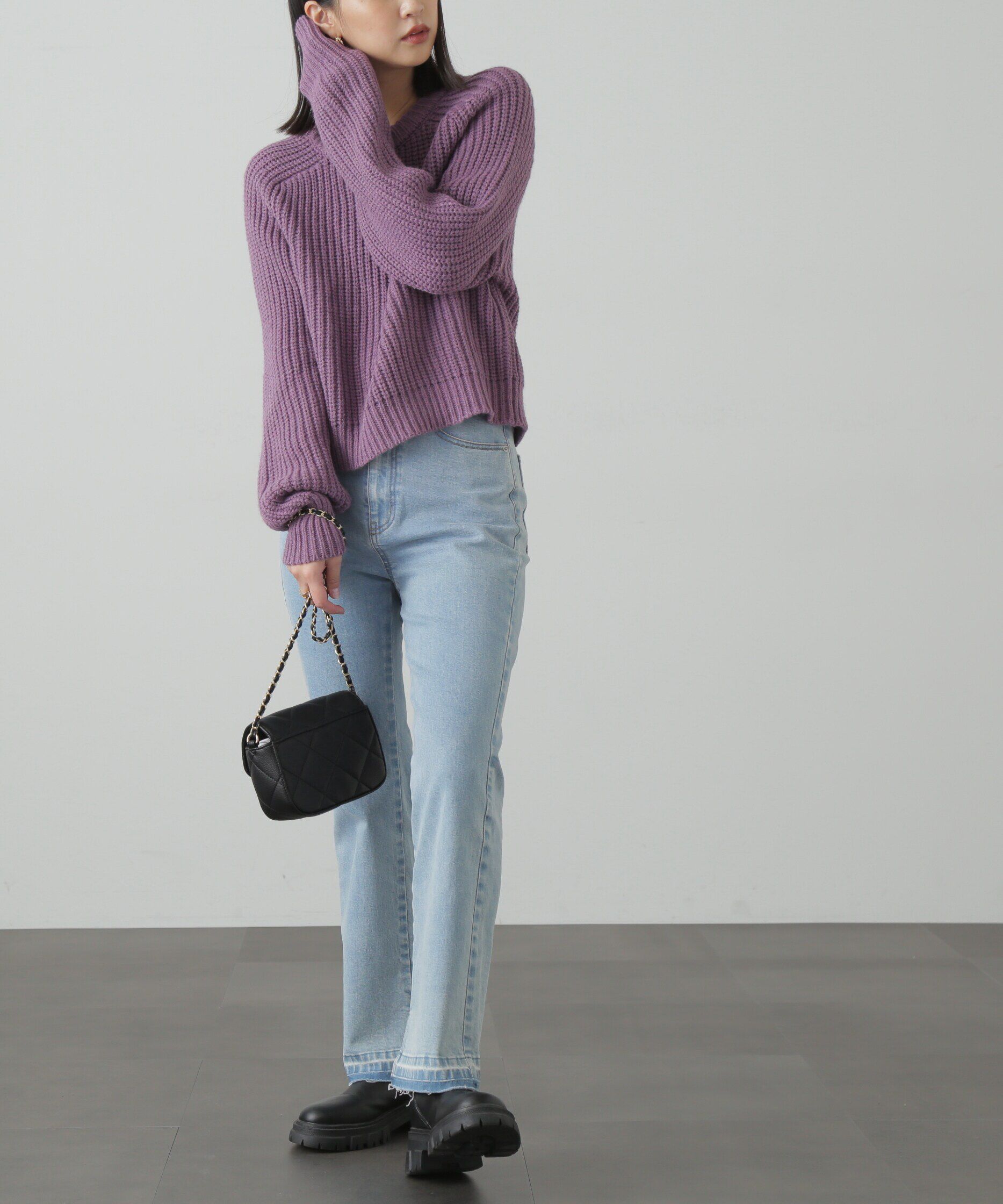  「追加[Sシリーズ対応商品]ハイウエストストレッチフレアデニムパンツ」|その他|