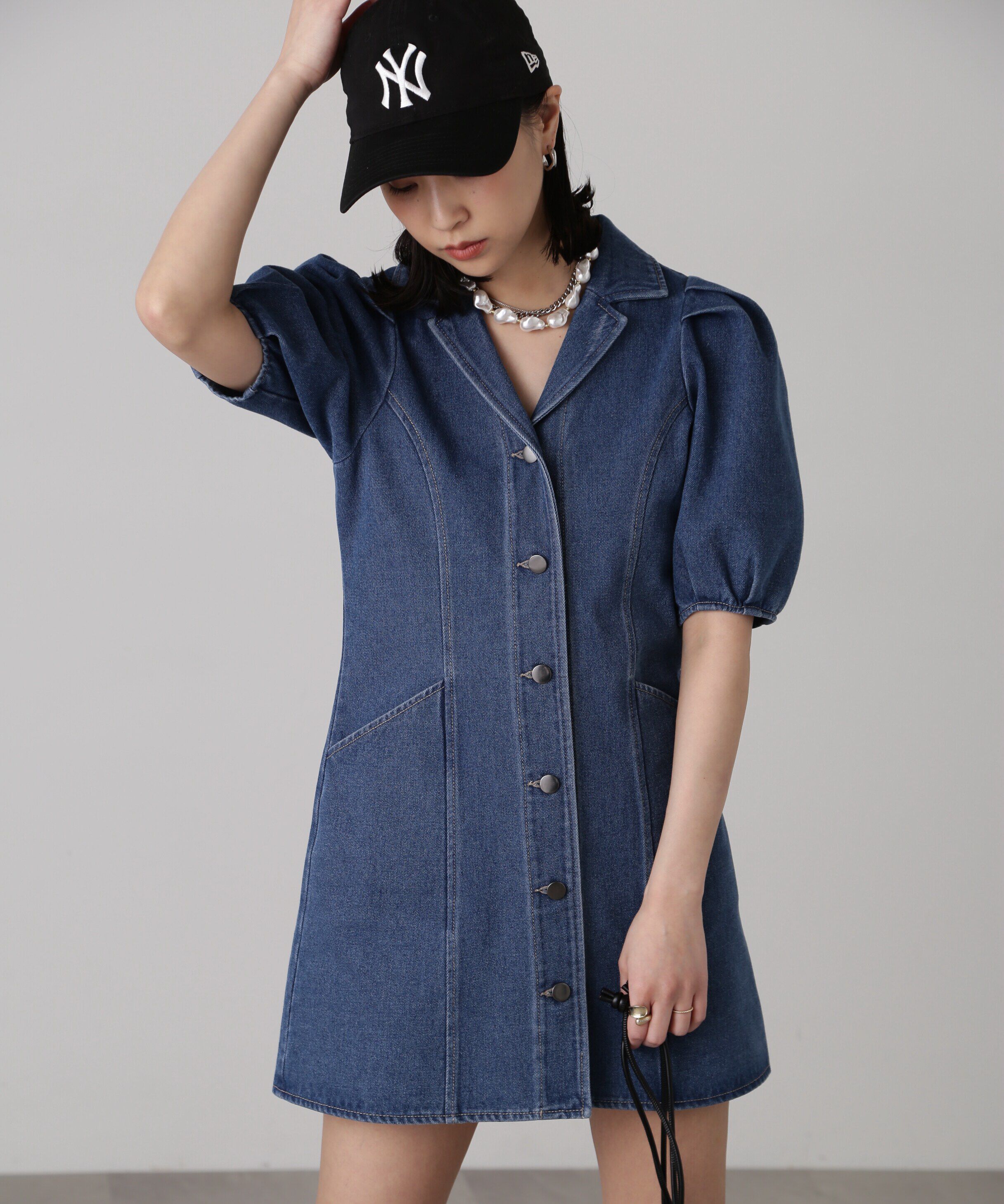  「デニムミニワンピース」|ワンピース|ライトインデ 2