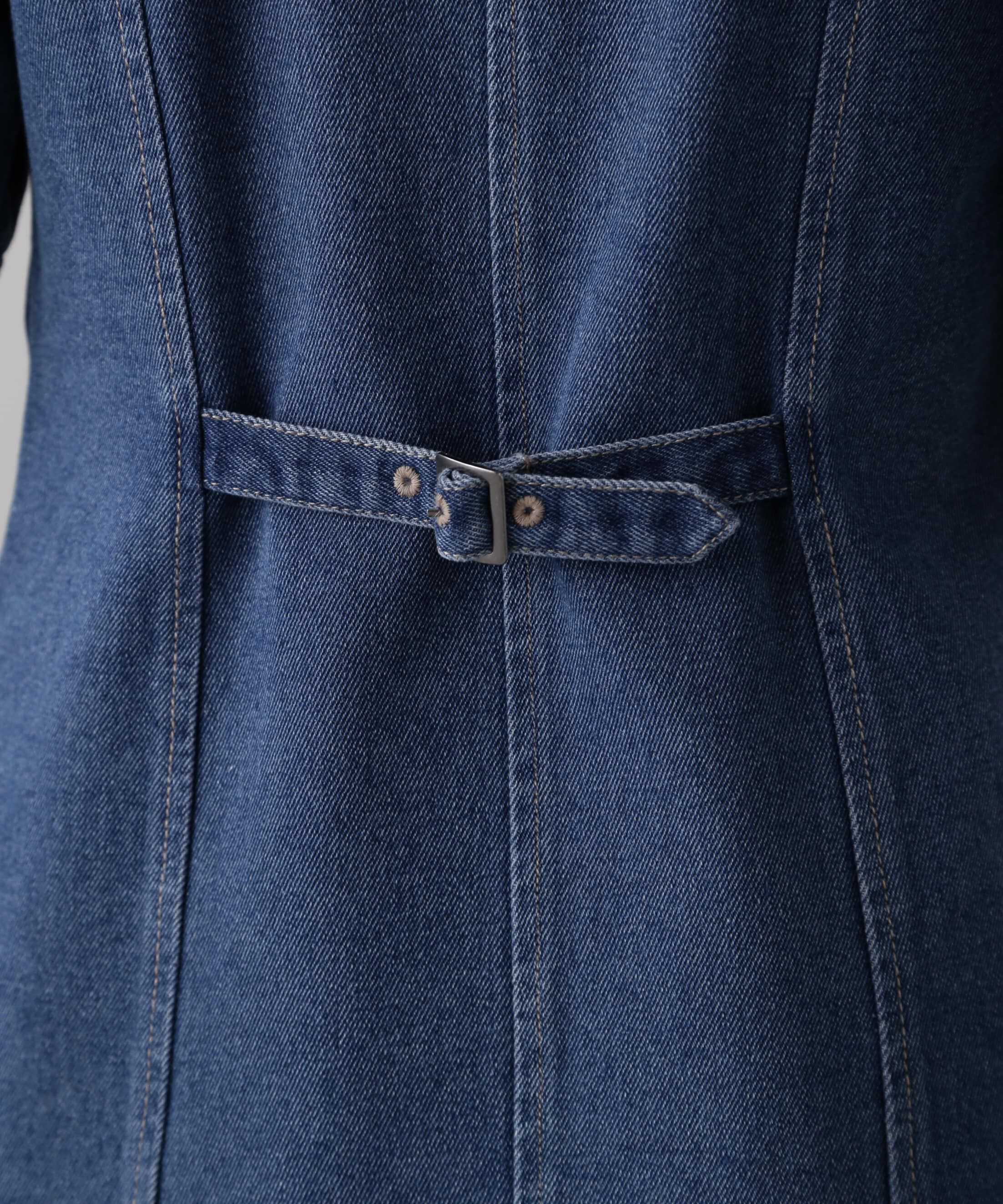  「デニムミニワンピース」|ワンピース|