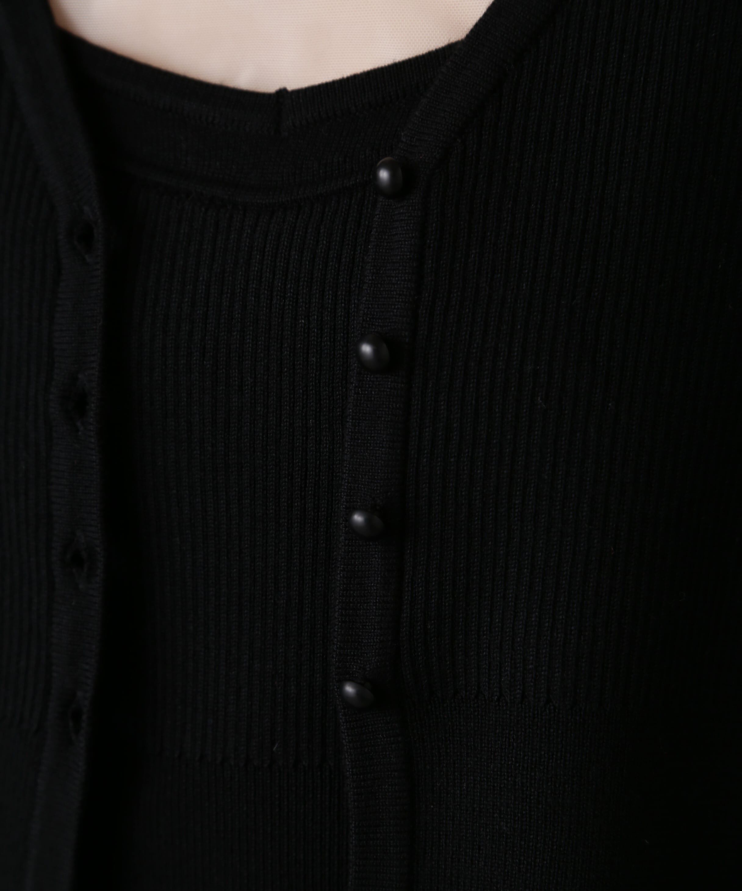  「［セットアップ対応］リブニットカーディガン」|ニット・セーター|