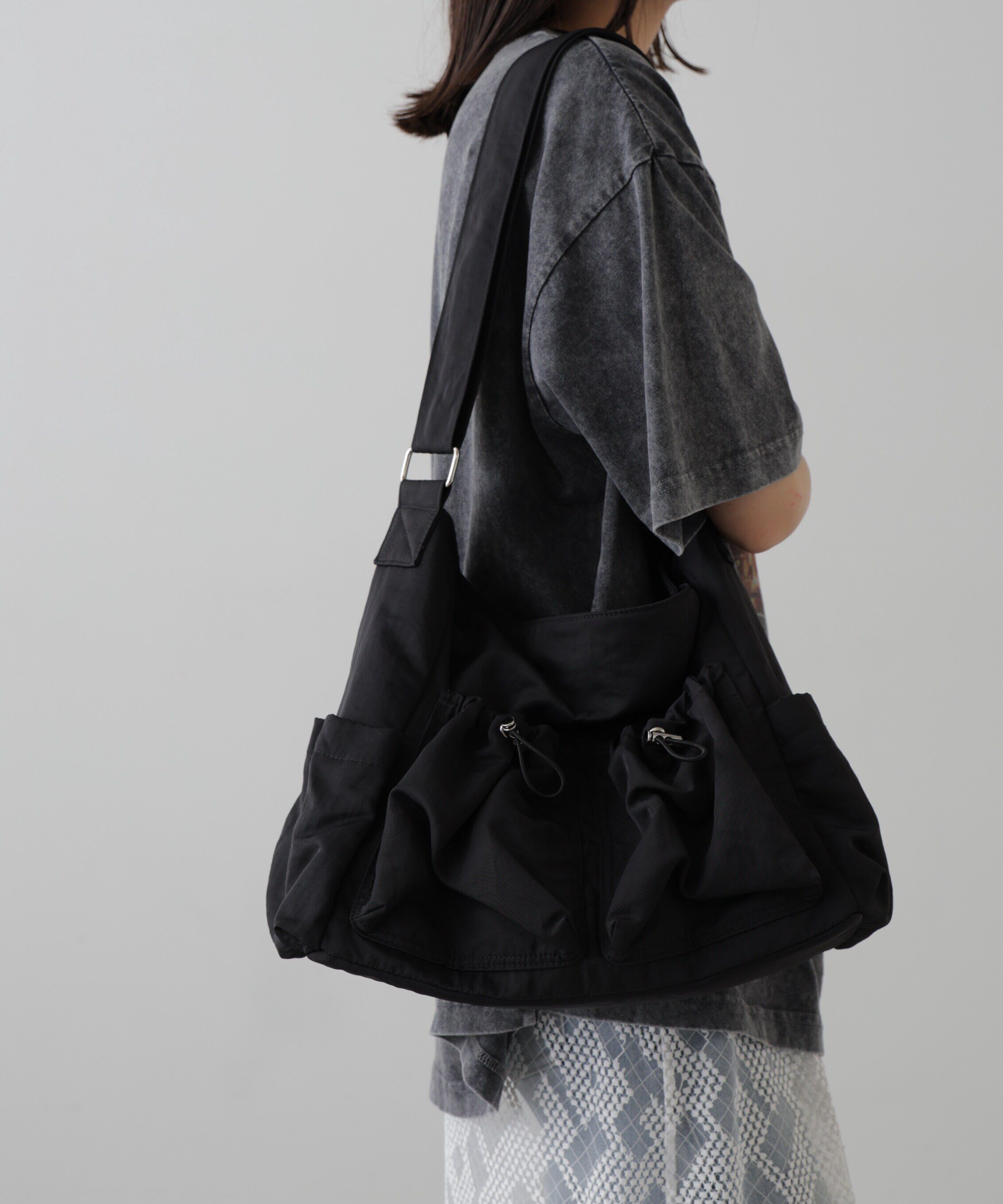  「ナイロンタックバッグ」|その他|ブラック