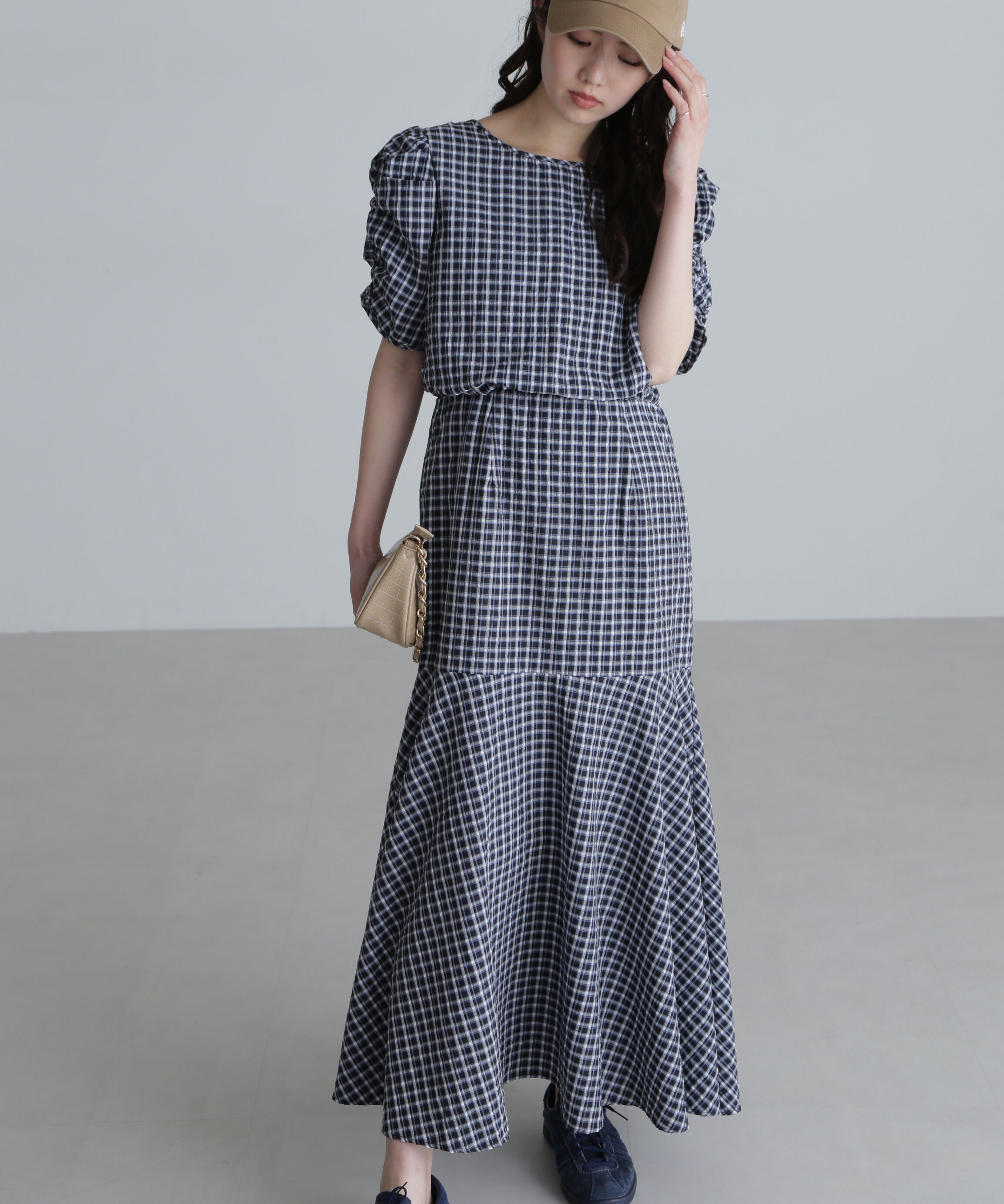  「前後２ＷＡＹボリュームスリーブワンピース」|ワンピース|ブラックベー 1