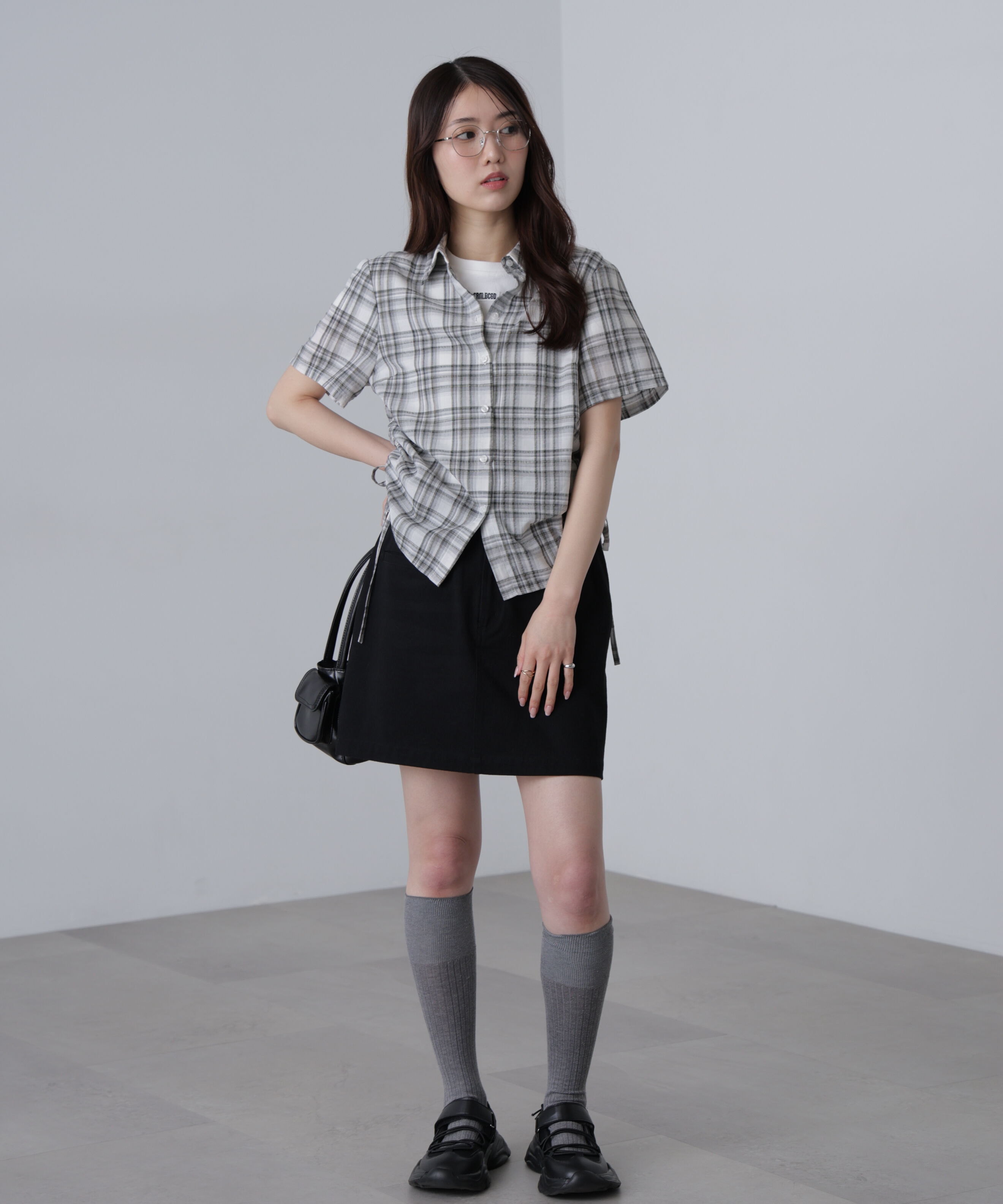  「ドロストチェックシャツ」|シャツ・ブラウス|