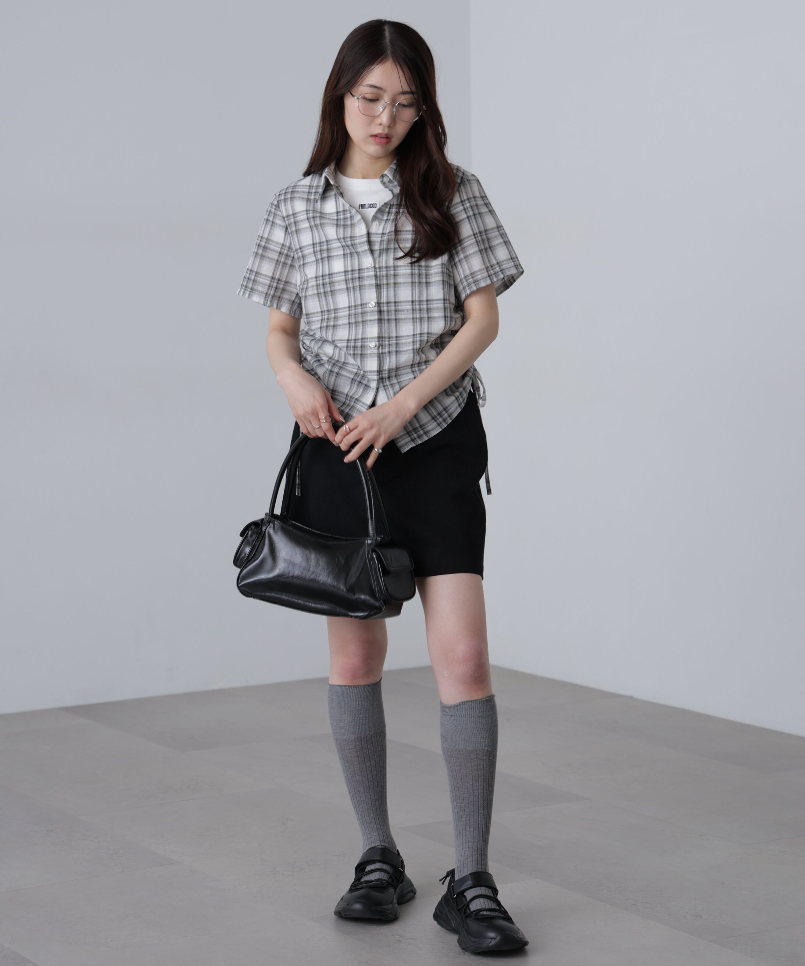  「ドロストチェックシャツ」|シャツ・ブラウス|