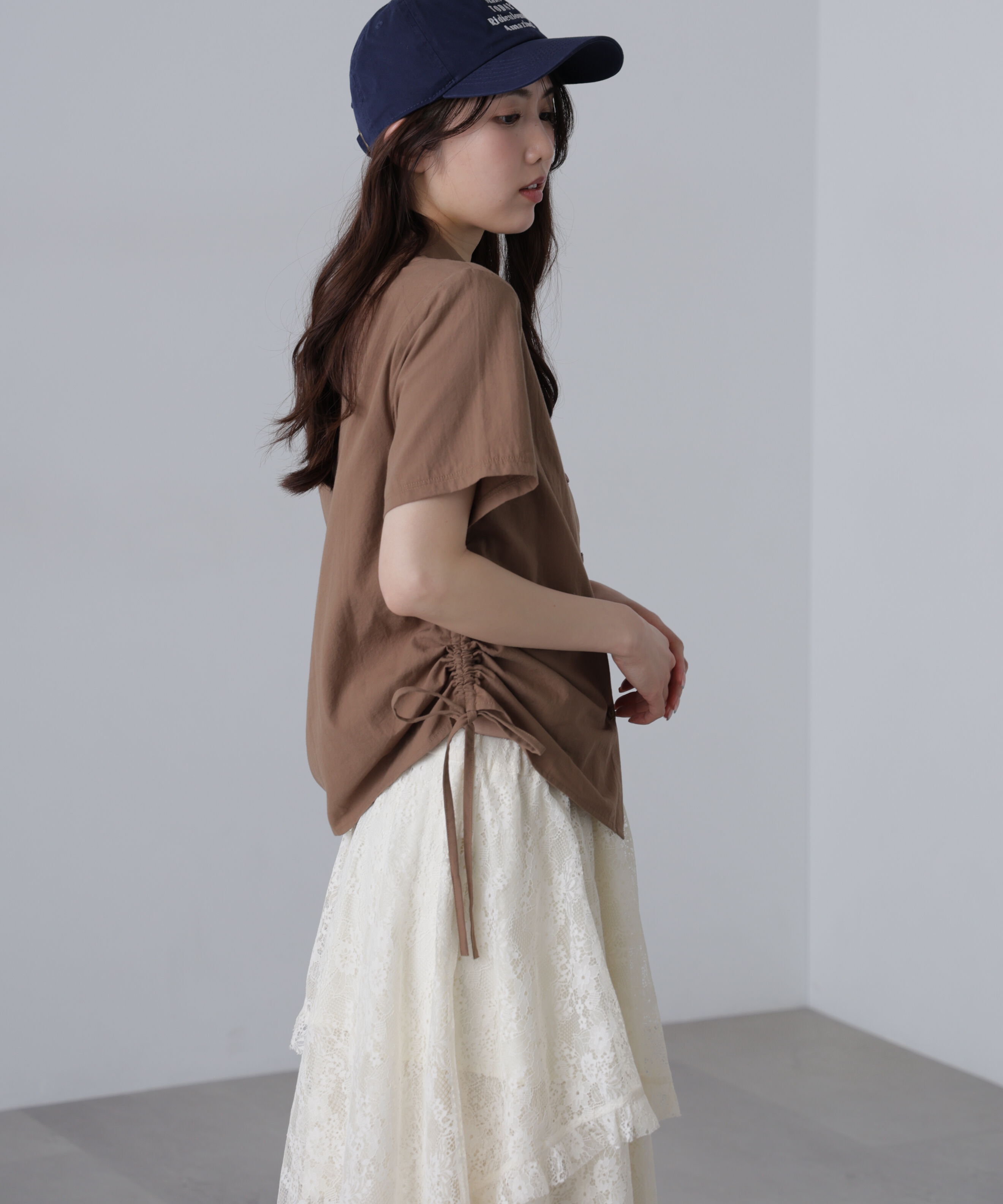  「ドロストチェックシャツ」|シャツ・ブラウス|